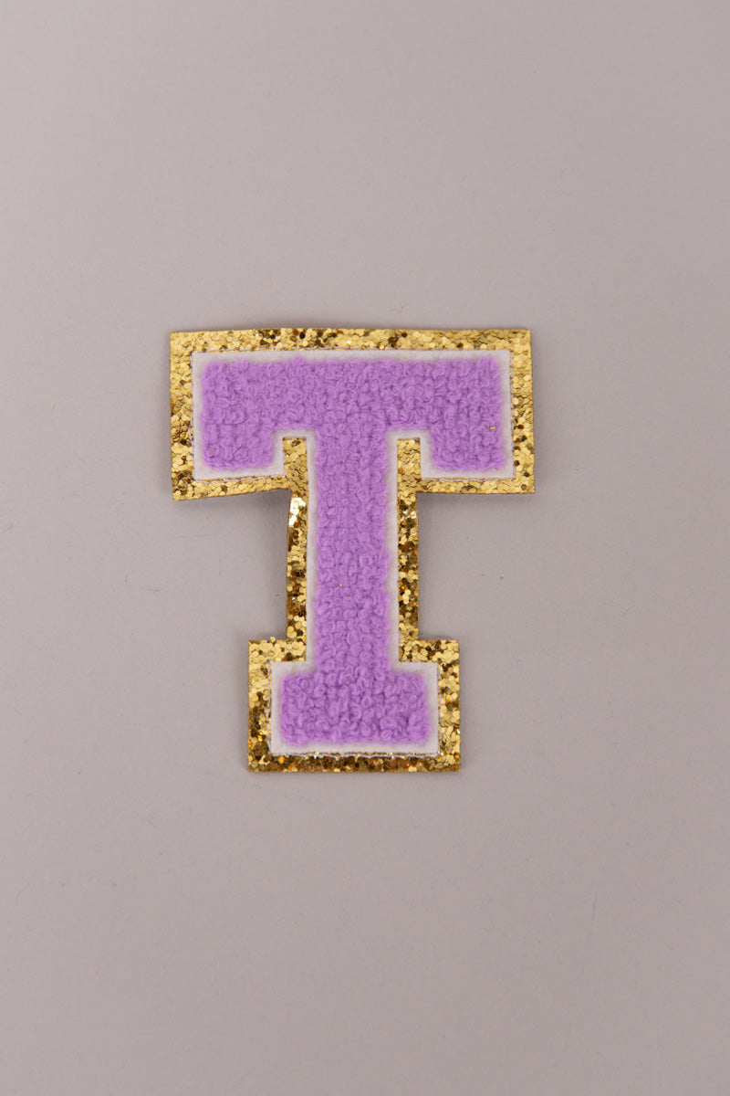 Chenille Adhesive Letter Patches- Purple 5.5cm、mySite、hinf8tx79