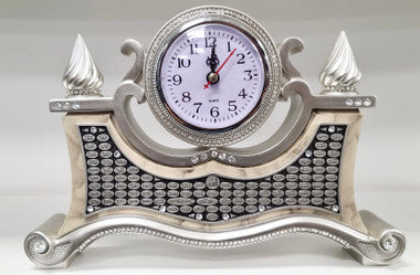 Turkish Islamic Home Table Décor Clock with 99 Names of Allah (Beige & Silver)、mySite、topwebapps
