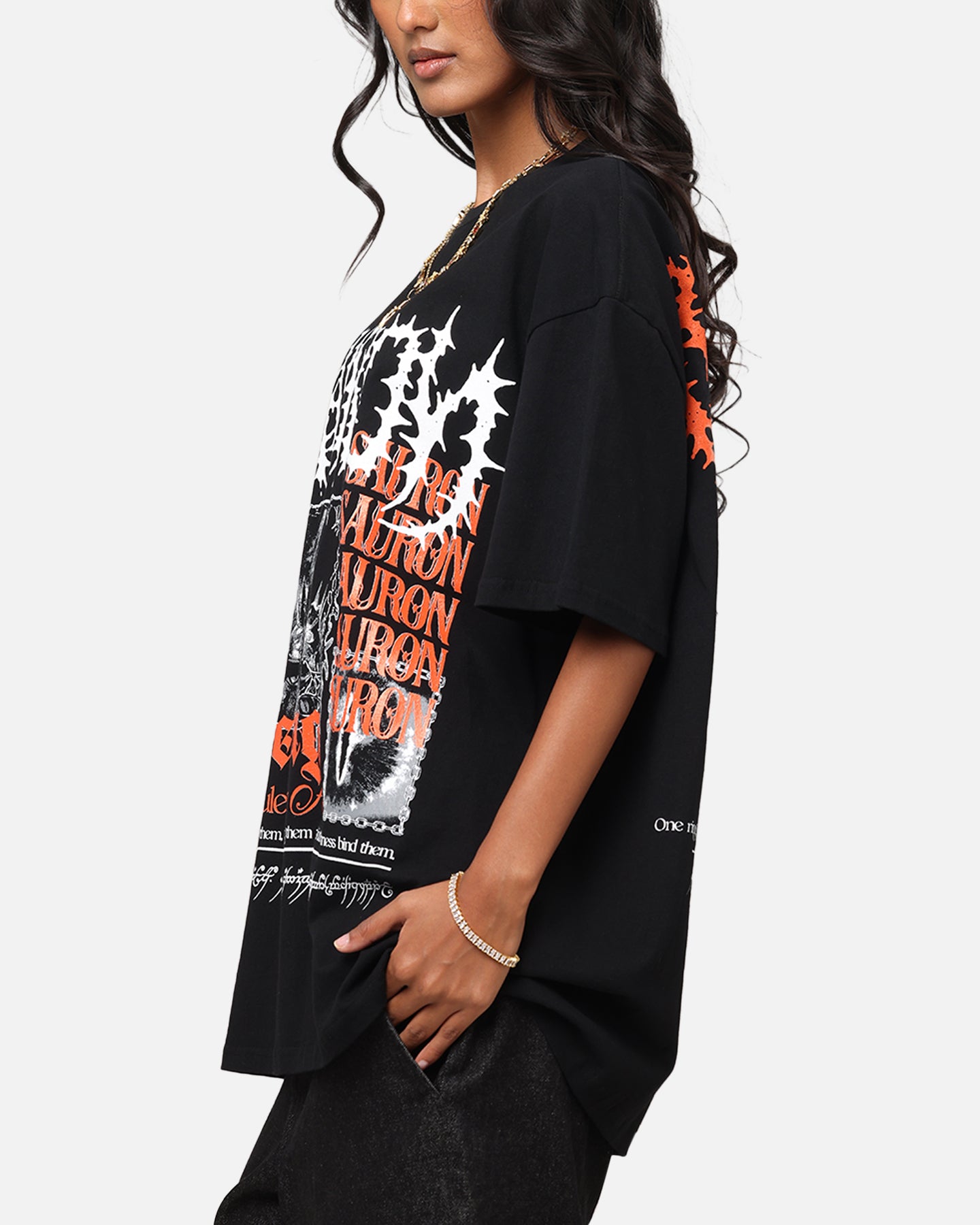 American Thrift X The Lord Of The Rings Sauron Heavy T-Shirt Black、mySite、zt4zffjzw