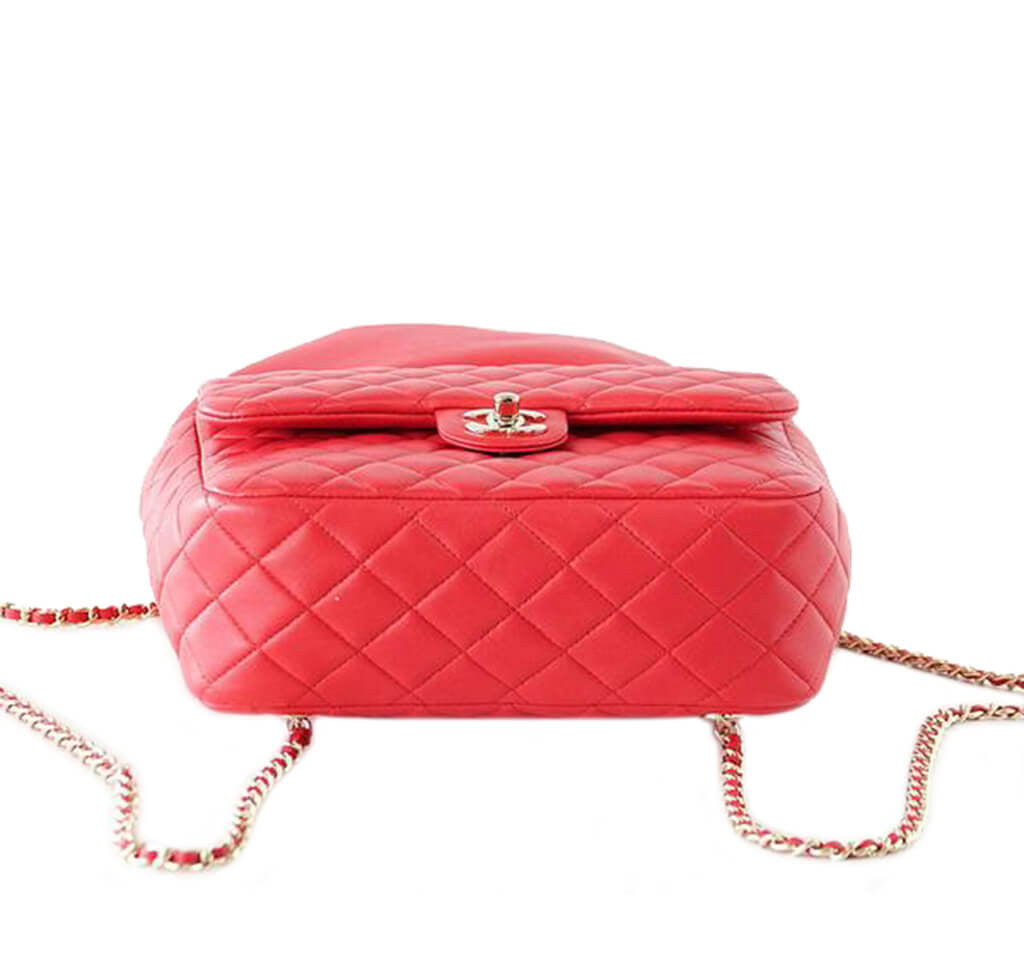 Chanel Classic Backpack Bag Red Lambskin、mySite、garminoutage.com
