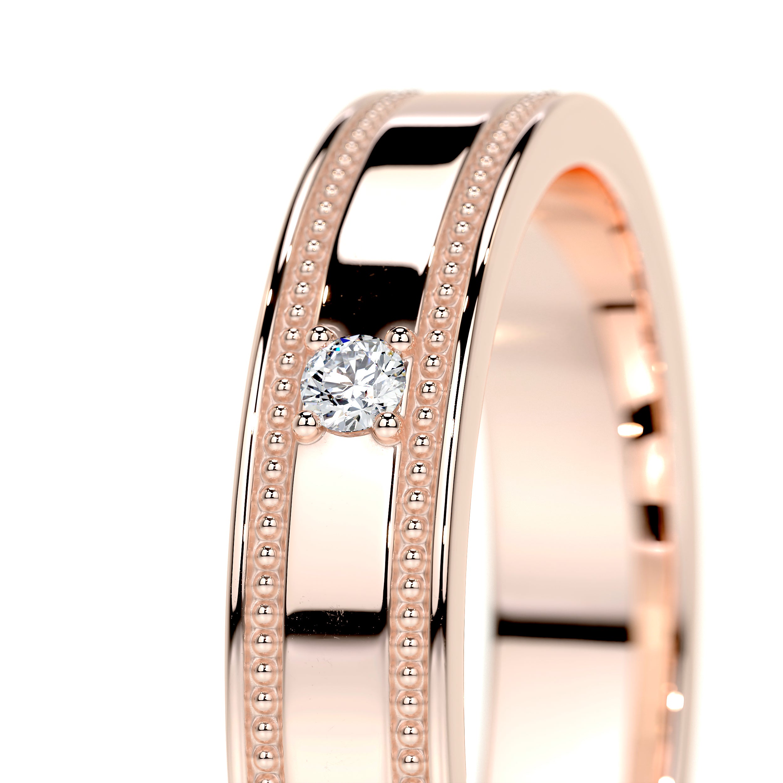 Sherry Lab Grown Diamond Wedding Ring (0.02 Carat) -14K Rose Gold、mySite、hinf8tx79