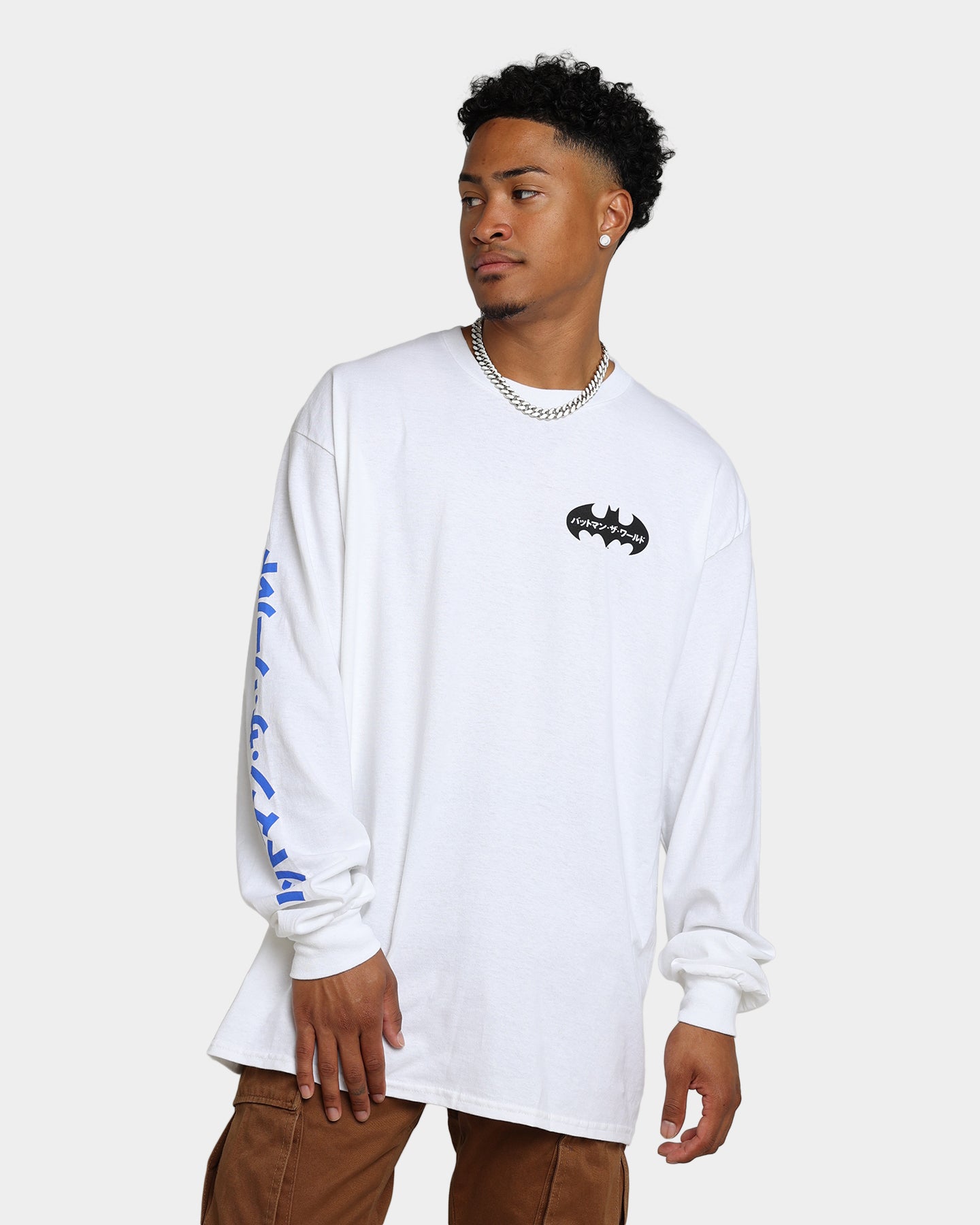 Goat Crew x Batman Batman The World Japan Long Sleeve T-Shirt White、mySite、zt4zffjzw