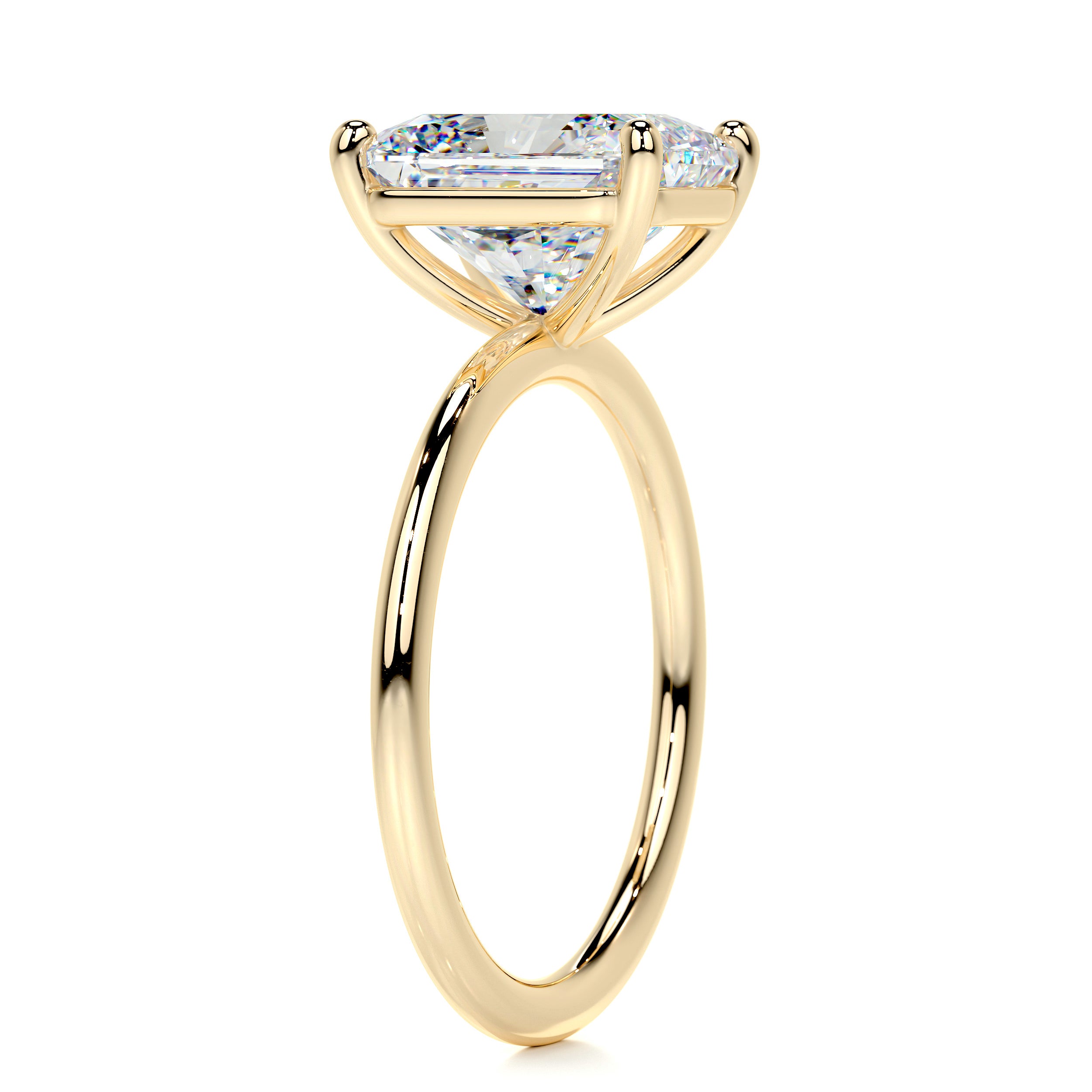 Harper Moissanite Ring -18K Yellow Gold、mySite、hinf8tx79