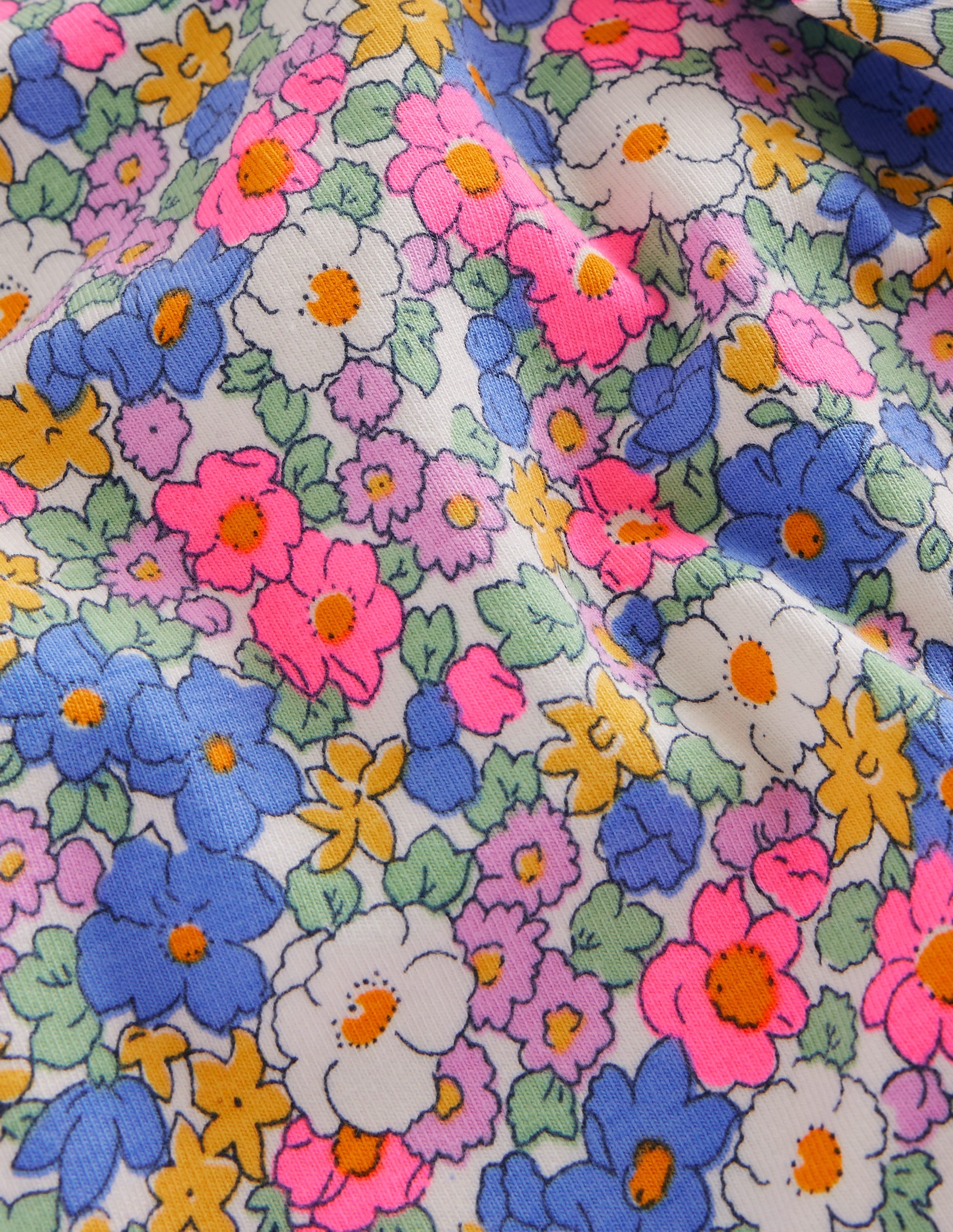  Fun Cropped Leggings-Festival Pink Nautical Floral、mySite、ashleygrahame