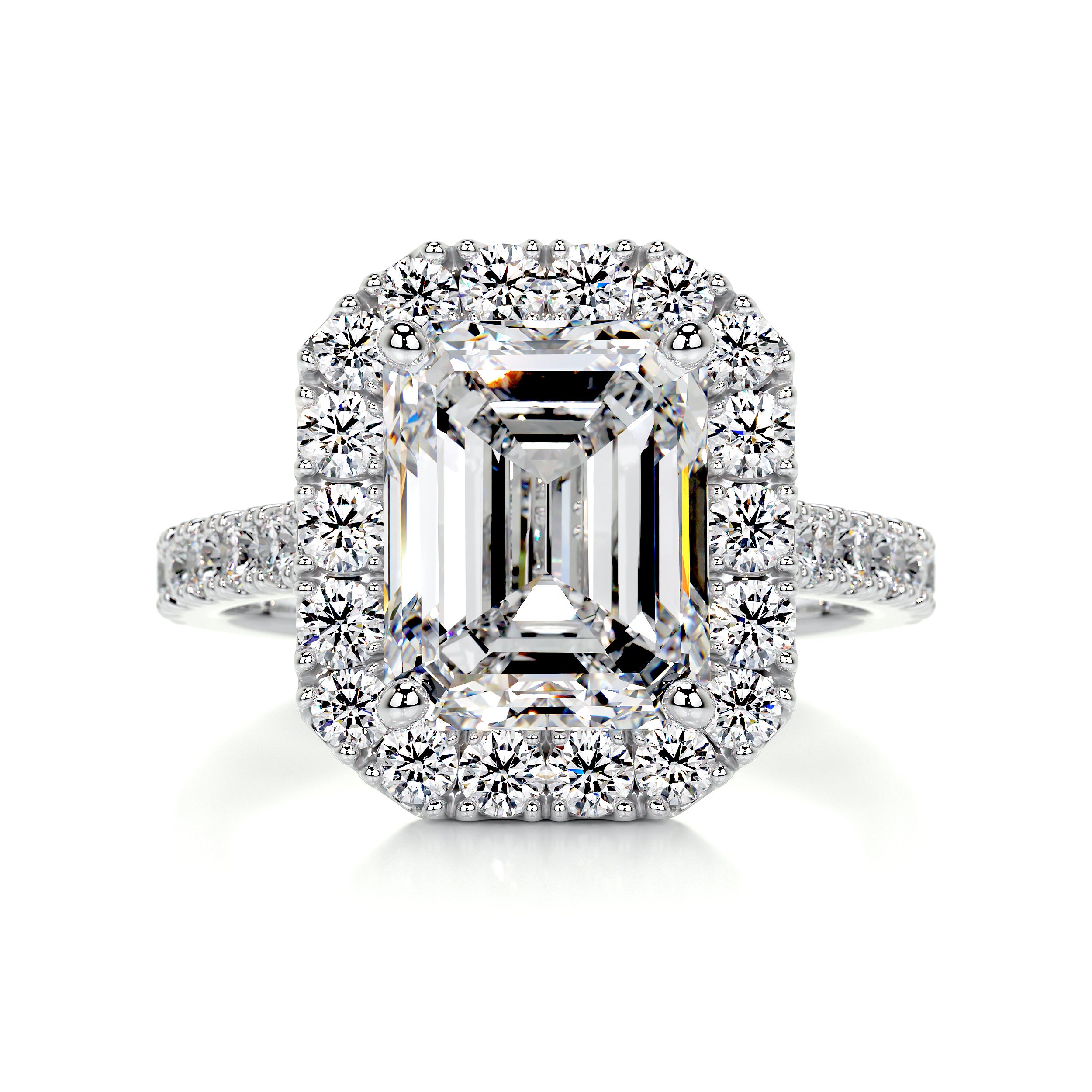 Zoey Moissanite & Diamond Ring -18K White Gold、mySite、hinf8tx79