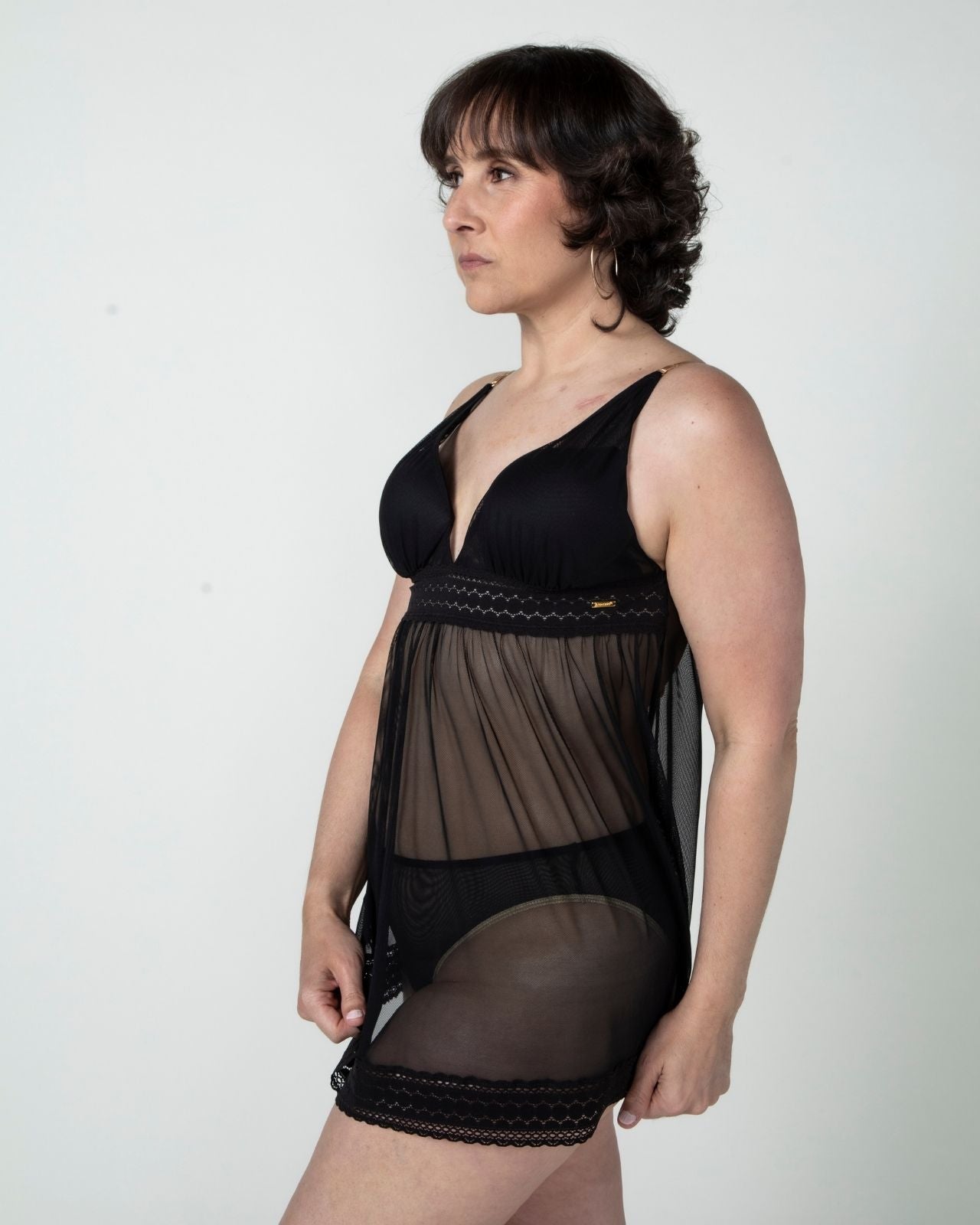 Narmda Mesh Babydoll Dress、mySite、bengalsvssteelers