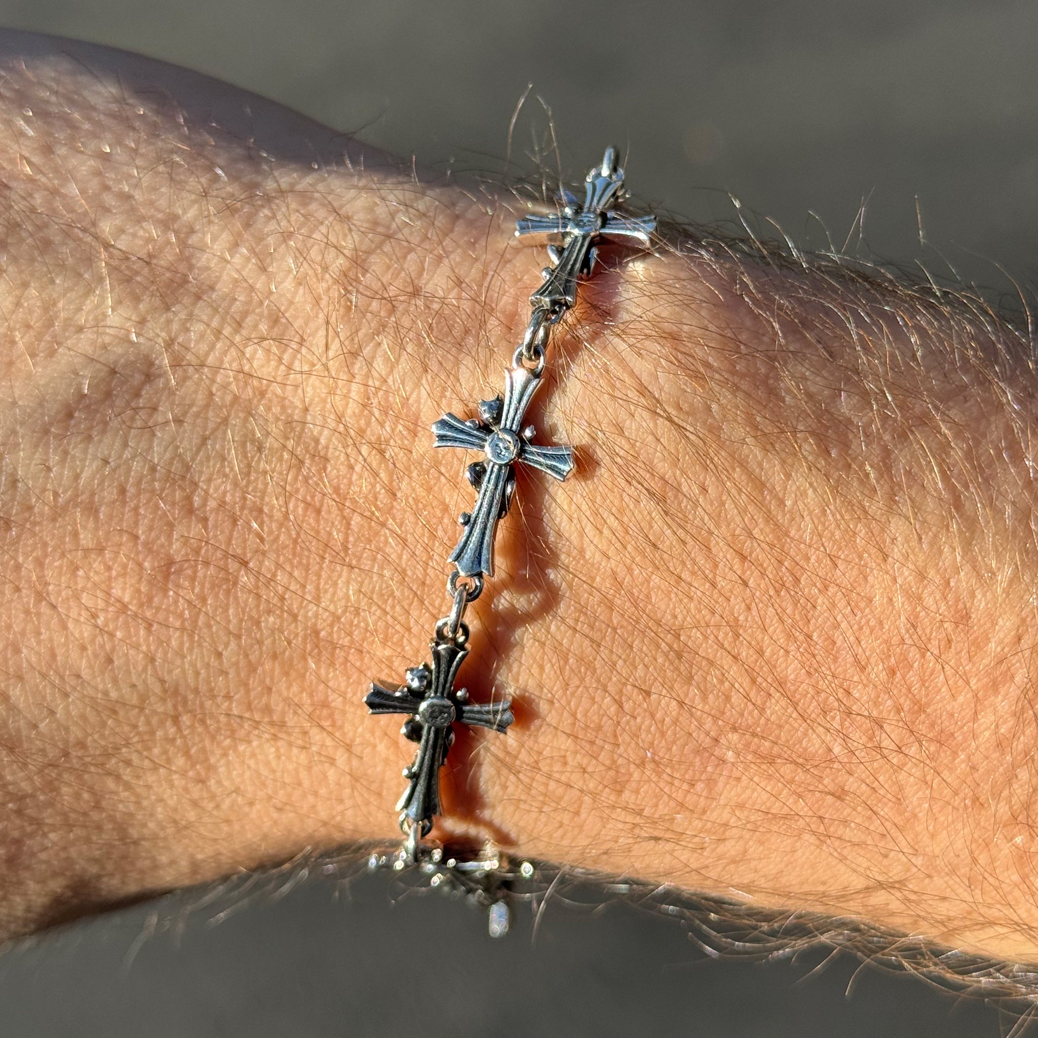  Chrome Cross Bracelet (Silver)、mySite、merchandisen