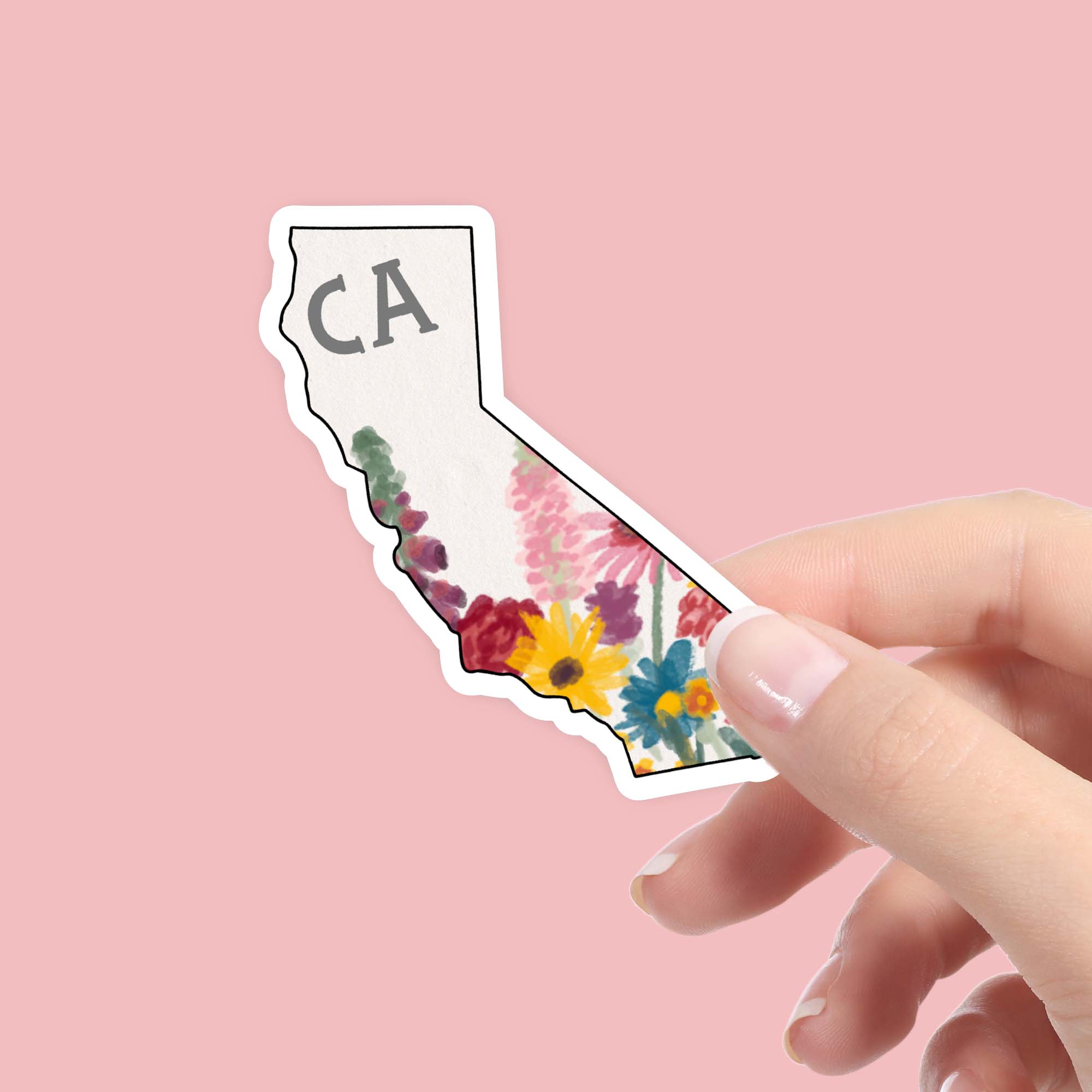  California Painterly Pattern Sticker、mySite、ghnorth