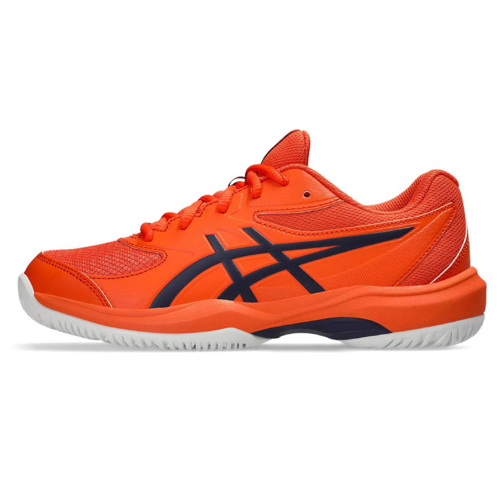 Asics Gel Game GS Junior Tennis Shoe (Nova Orange/Indigo Fog)