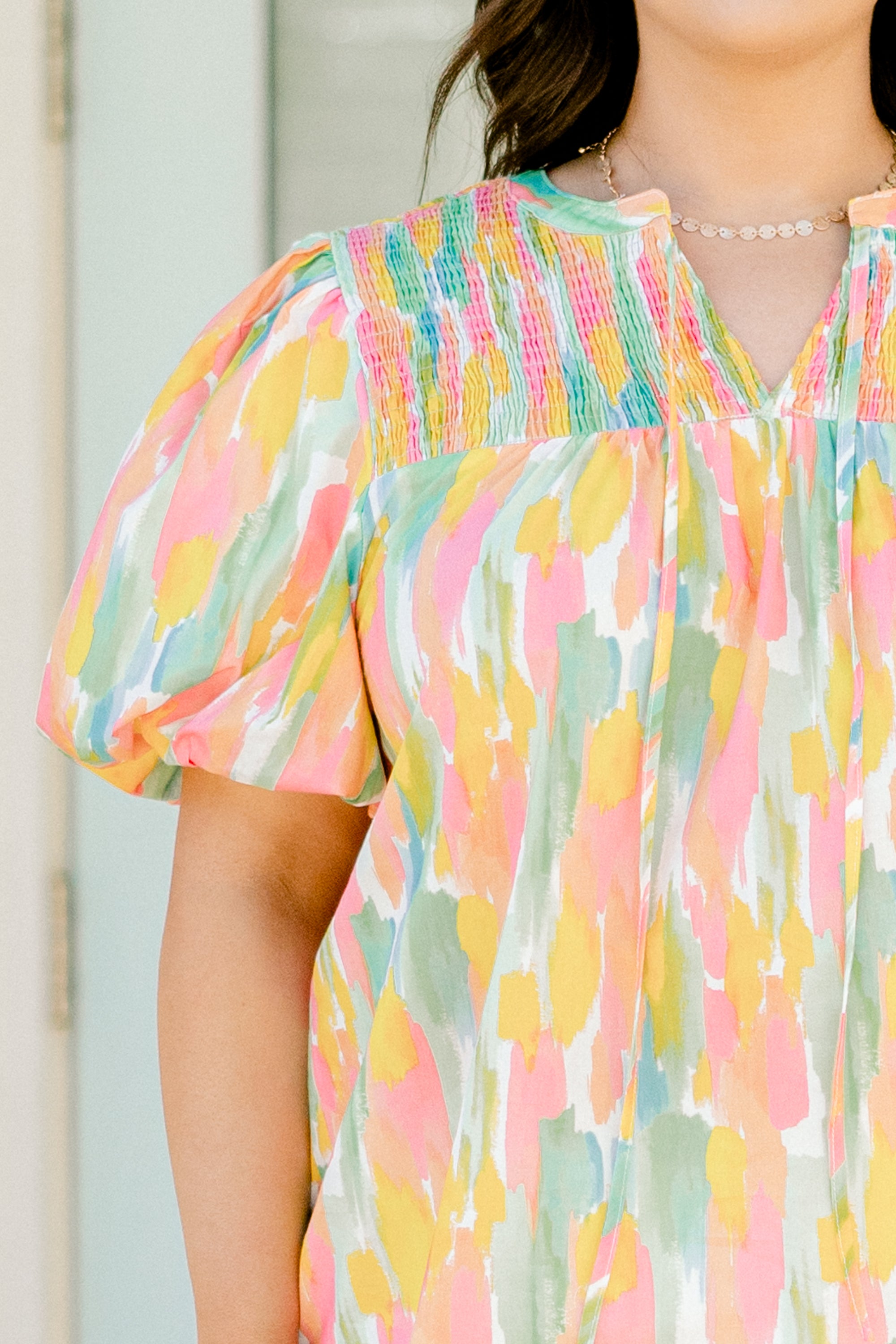  Breathe In The Air Top, Pink Watercolor、mySite、justintrudeaud