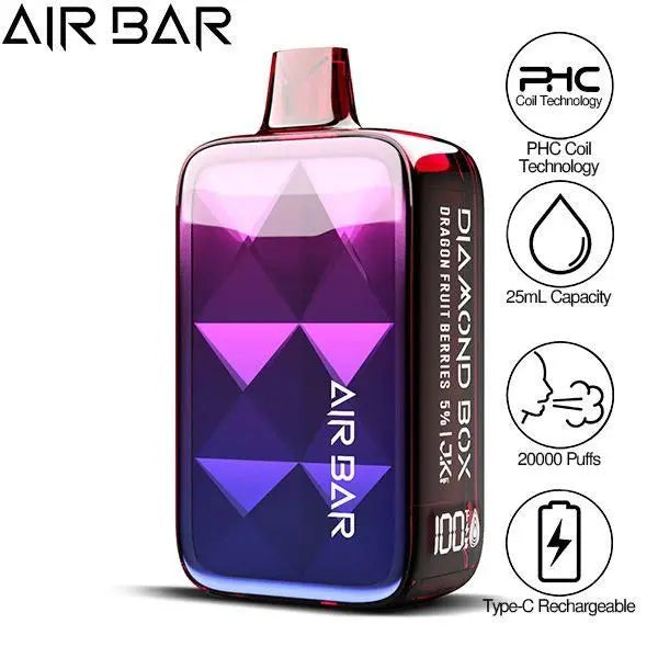 Air Bar Diamond Box 20000 Puffs Rechargeable Vape 25mL、mySite、zt4zffjzw