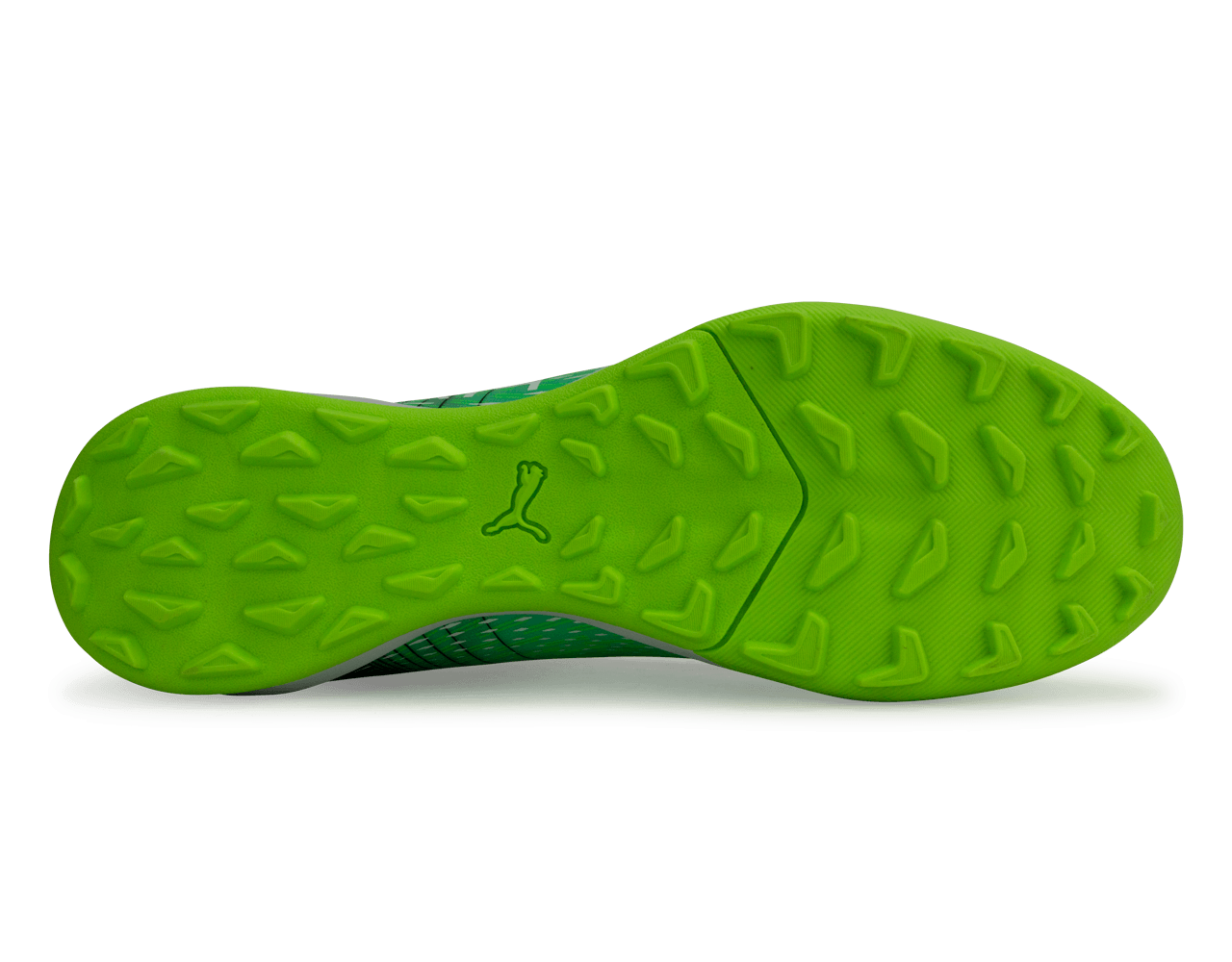 PUMA Men's Ultra 3.3 TT Turf Soccer Shoes Green/Black、mySite、noshort