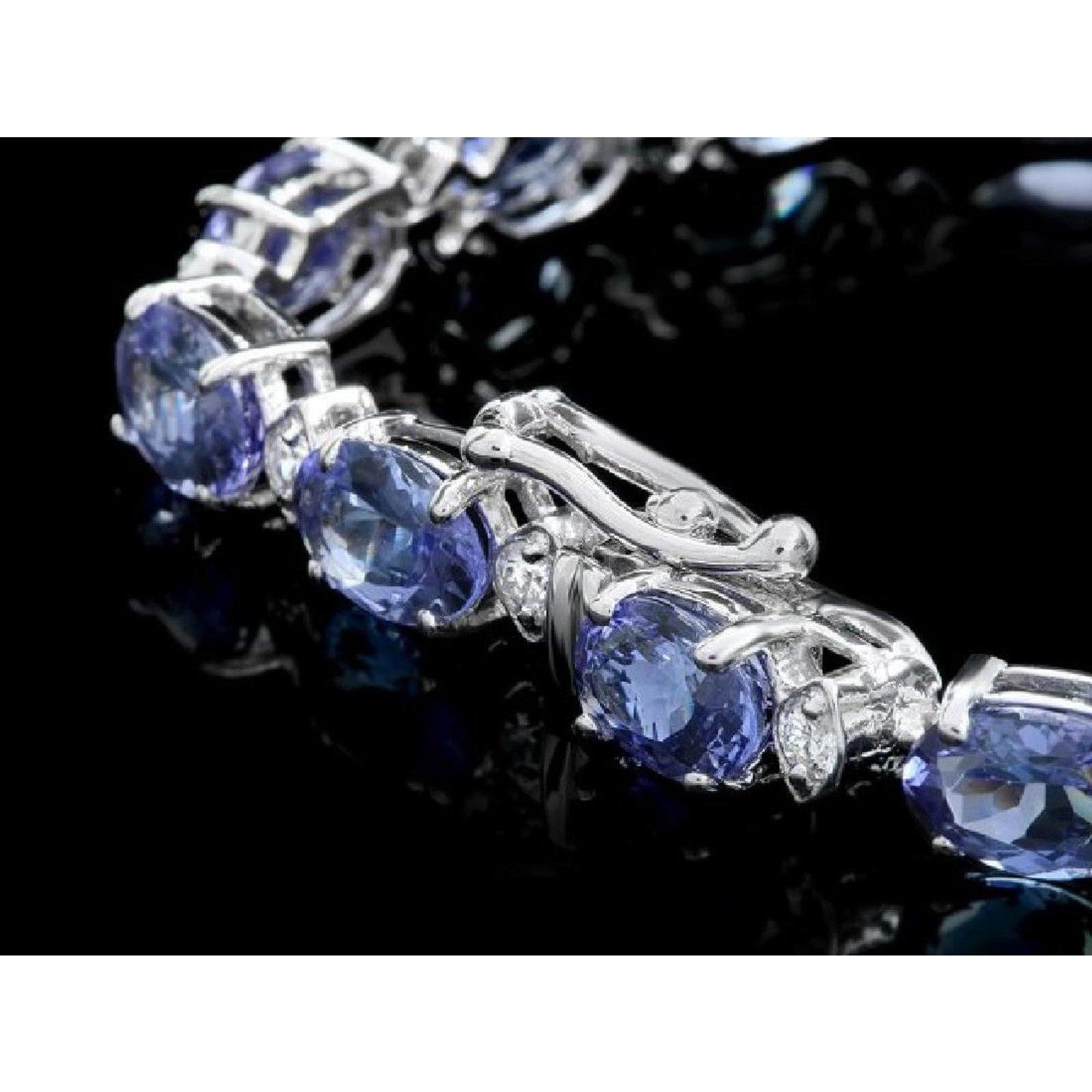 Tanzanite and Diamond Bracelets in 14K White or Yellow Gold, Stunning!、mySite、g9winljtr