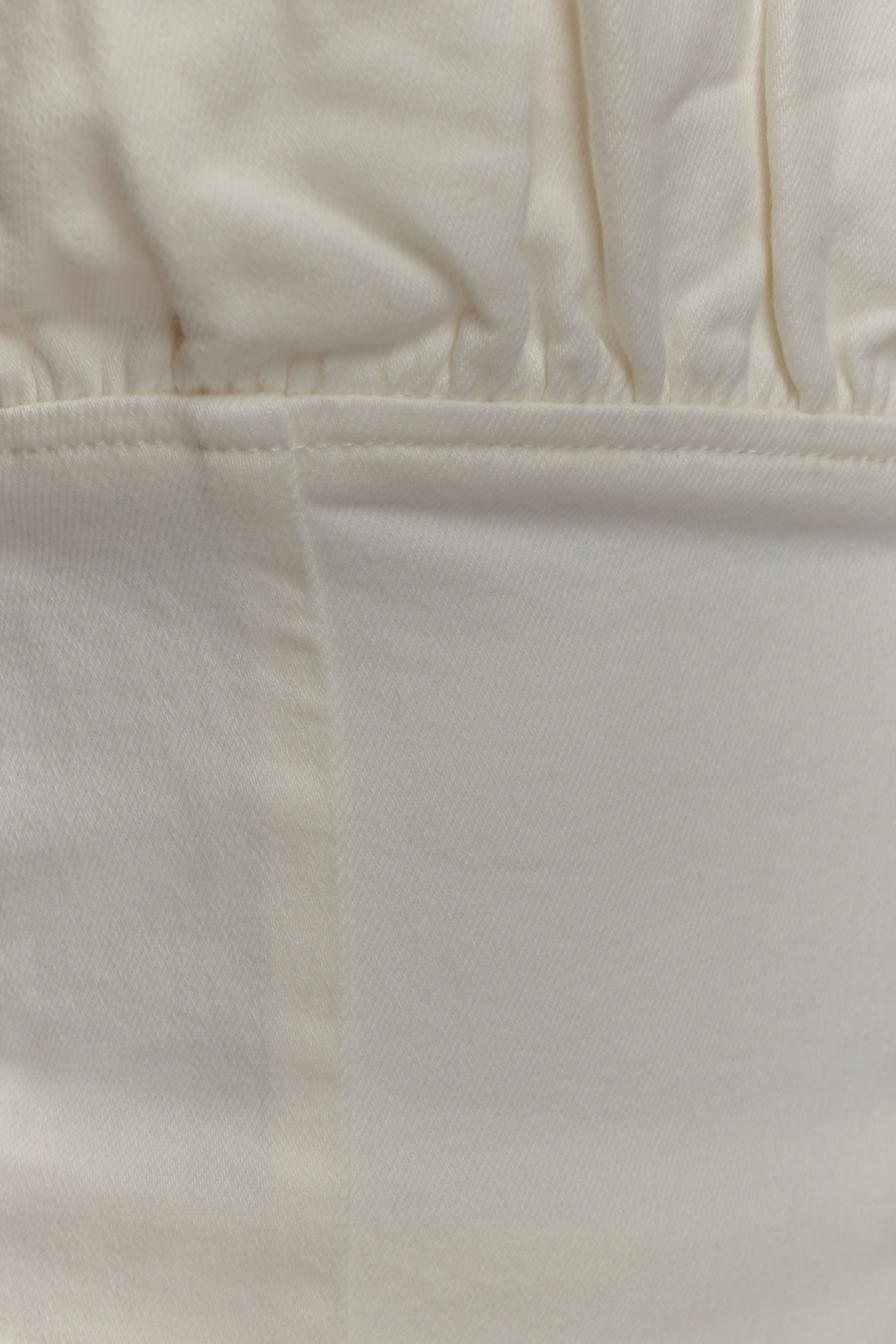 Cecilia Denim Frill Corset - White、mySite、solidvoid