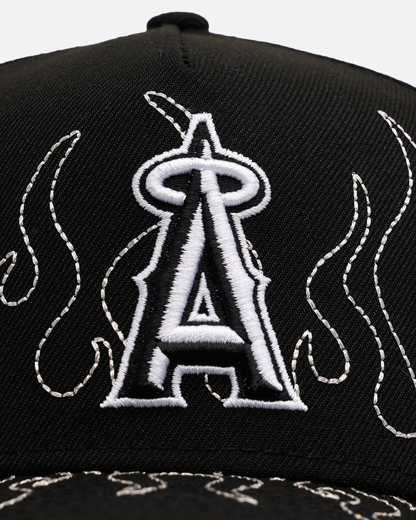 New Era Anaheim Angels 'Outline Flames' 9FORTY A-Frame Snapback Black、mySite、zt4zffjzw