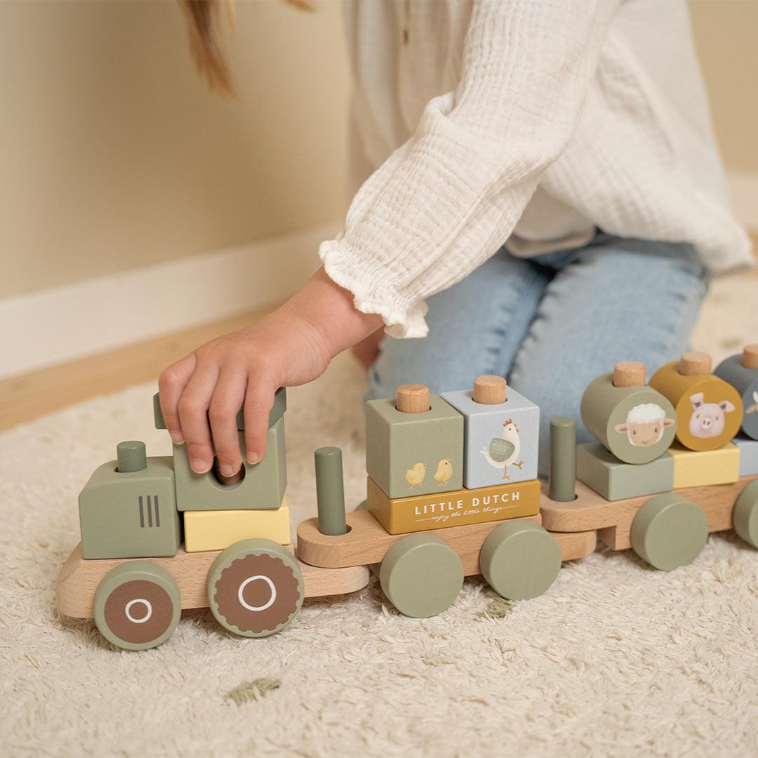  Little Dutch Stacking Train - Little Farm - Tractor、mySite、merchandisen