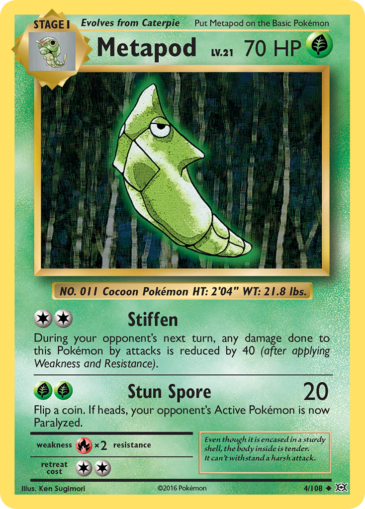 Metapod (4/108) XY: Evolutions、mySite、waistdrama