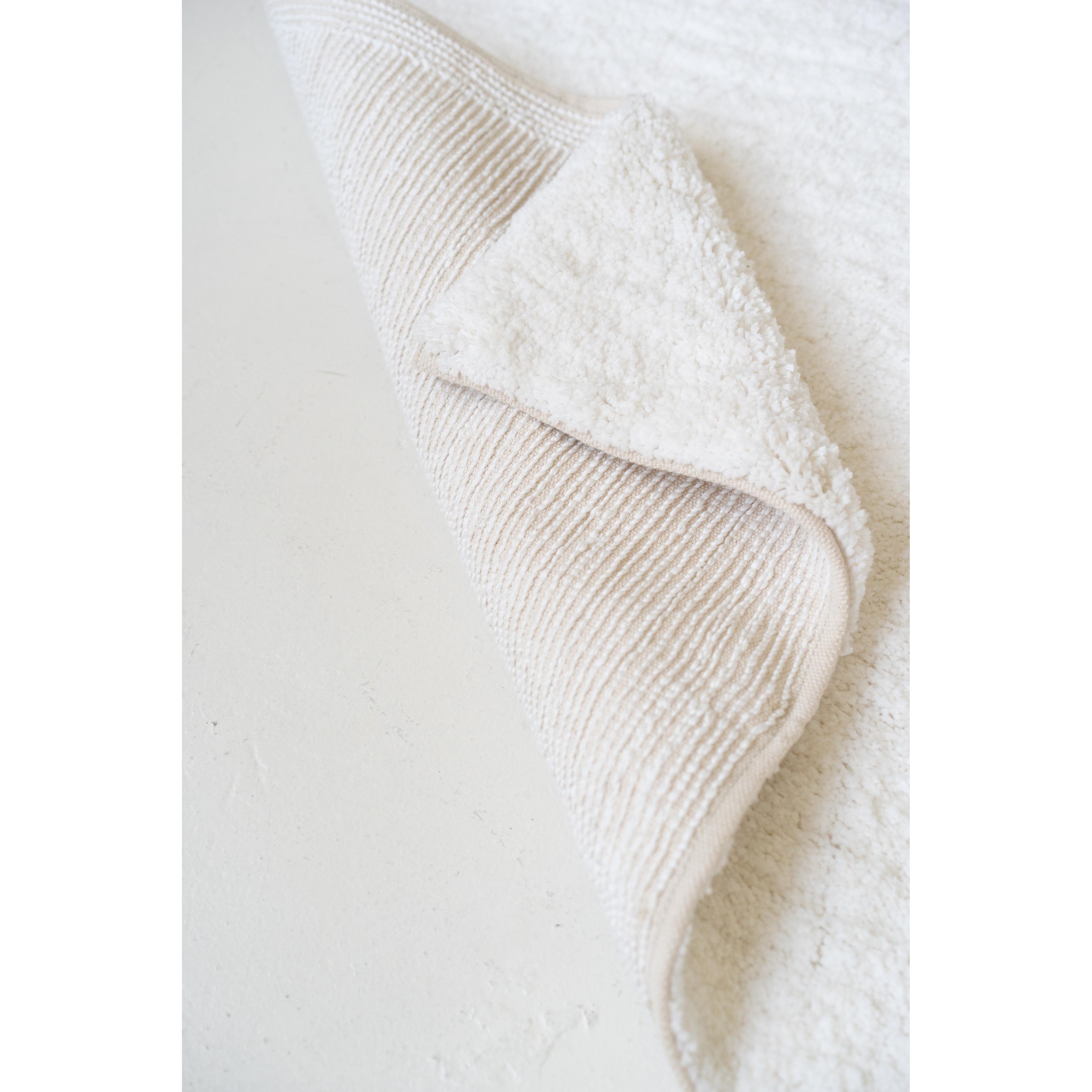 Signature Organic Cotton Solid Ivory Washable Area Rug、mySite、gigharbornorthrealestate