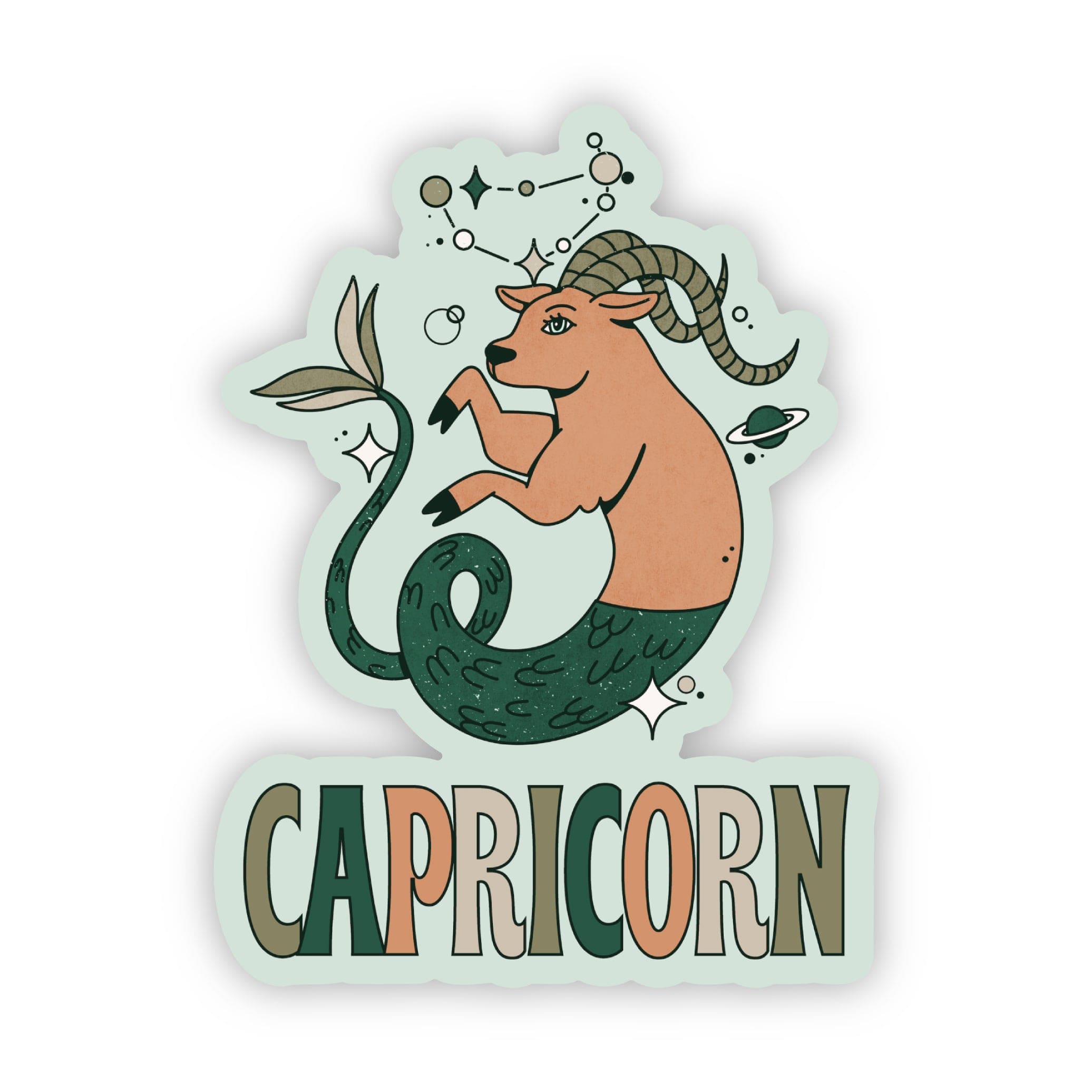  Capricorn Astrology Sign Sticker、mySite、elrpsem3k
