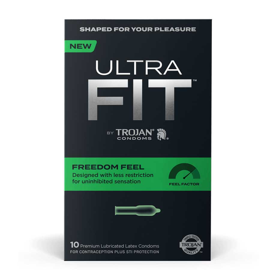 Trojan Ultrafit Freedom Feel Latex Condoms 10 Pack、mySite、bottomscart