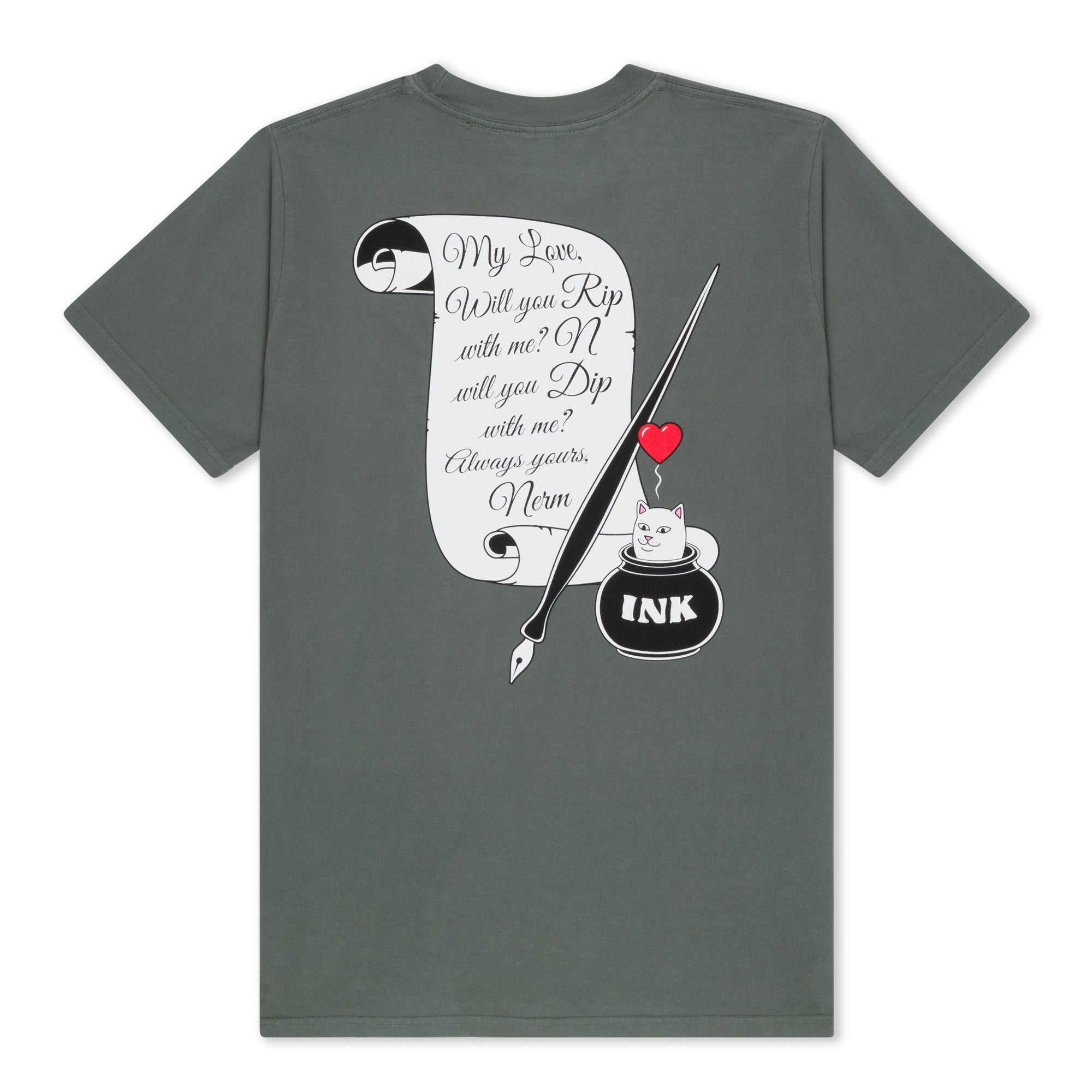  ILY RIPNDIP Tee (Charcoal)、mySite、merchandisen