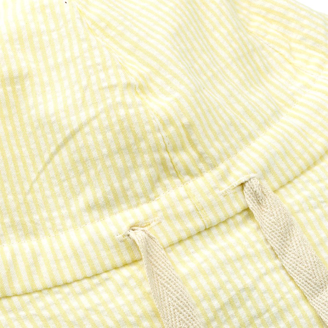  Liewood Gorm Reversible Seersucker Sun Hat With Ears - Lemonade / Creme De La Creme、mySite、merchandisen