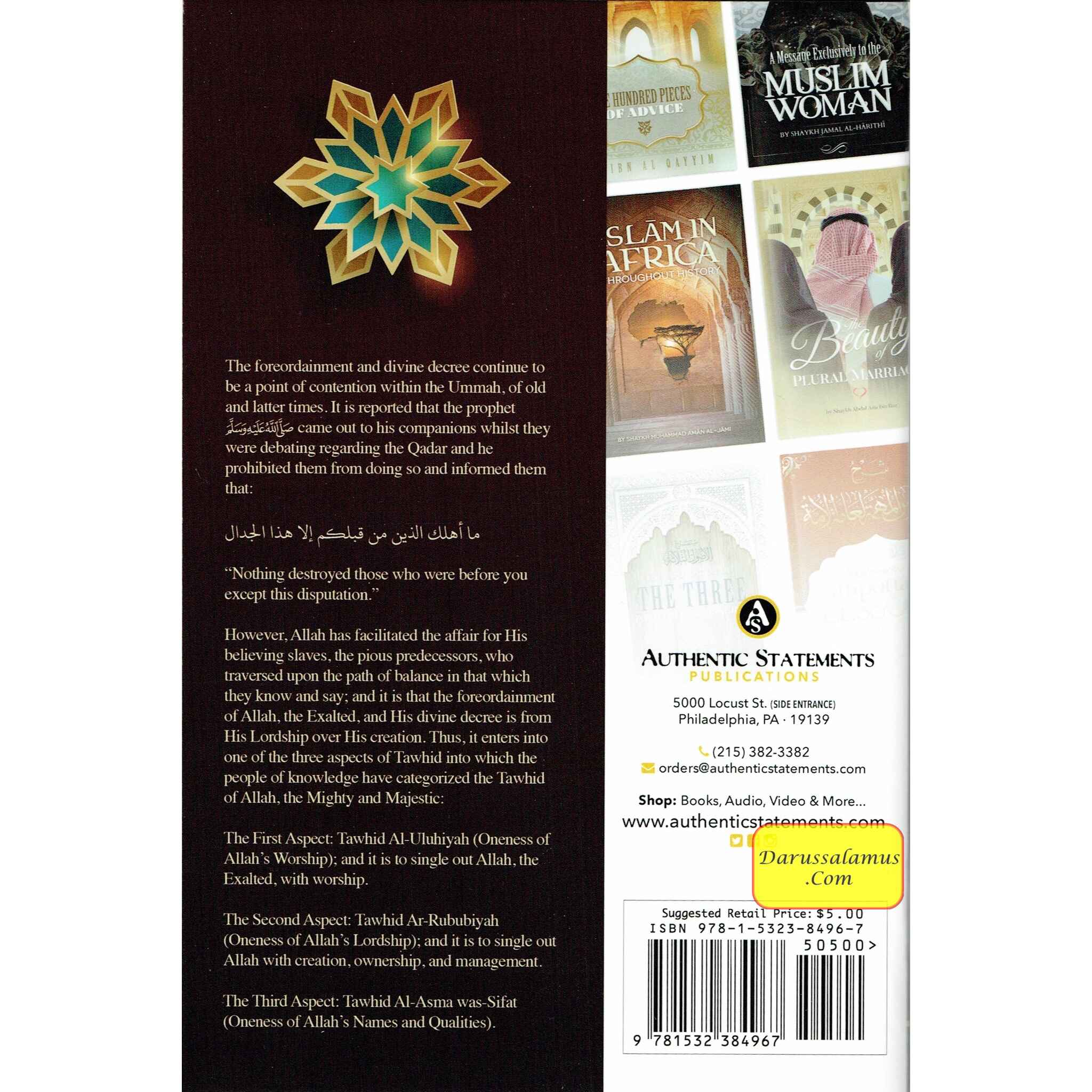 A Treatise Regarding the Divine Decree and Foreordainment By Shaykh Muhammad Al-Uthaymin、mySite、topwebapps