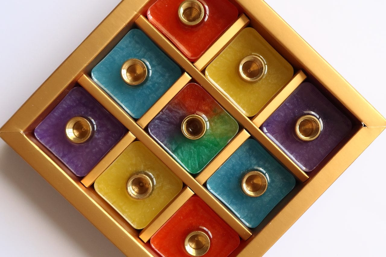 Colorful Cubes Menorah by Israel Museam、mySite、topwebapps