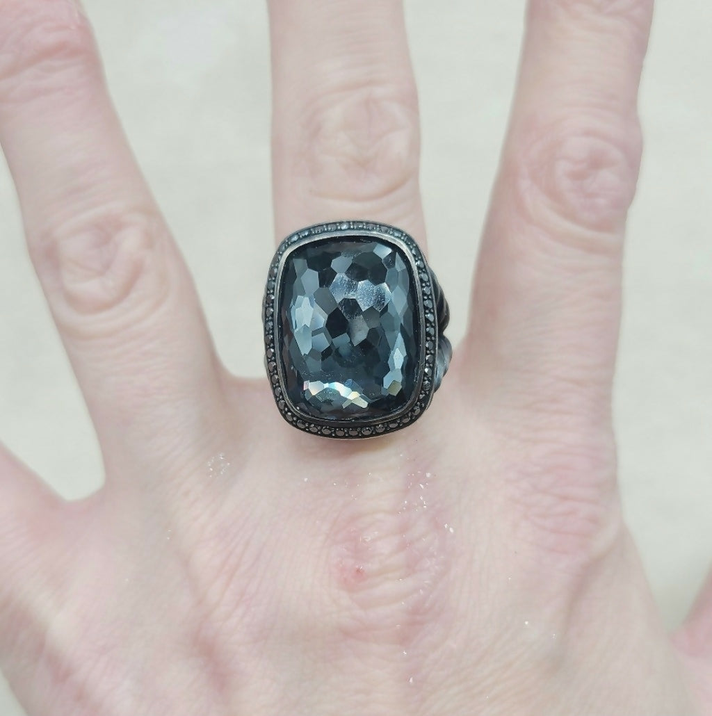 David Yurman Albion Blackened Gray Orchid Ring 鈥?Diamonds、mySite、hinf8tx79