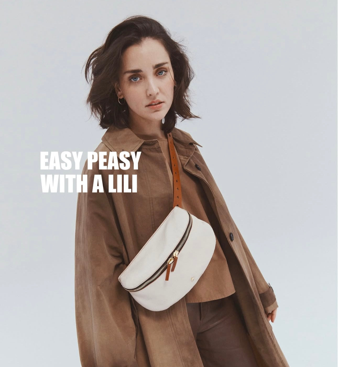 Herbert Frere Soeur La Grande Lili Adria Handbag, Camel/Lamb、mySite、noshort