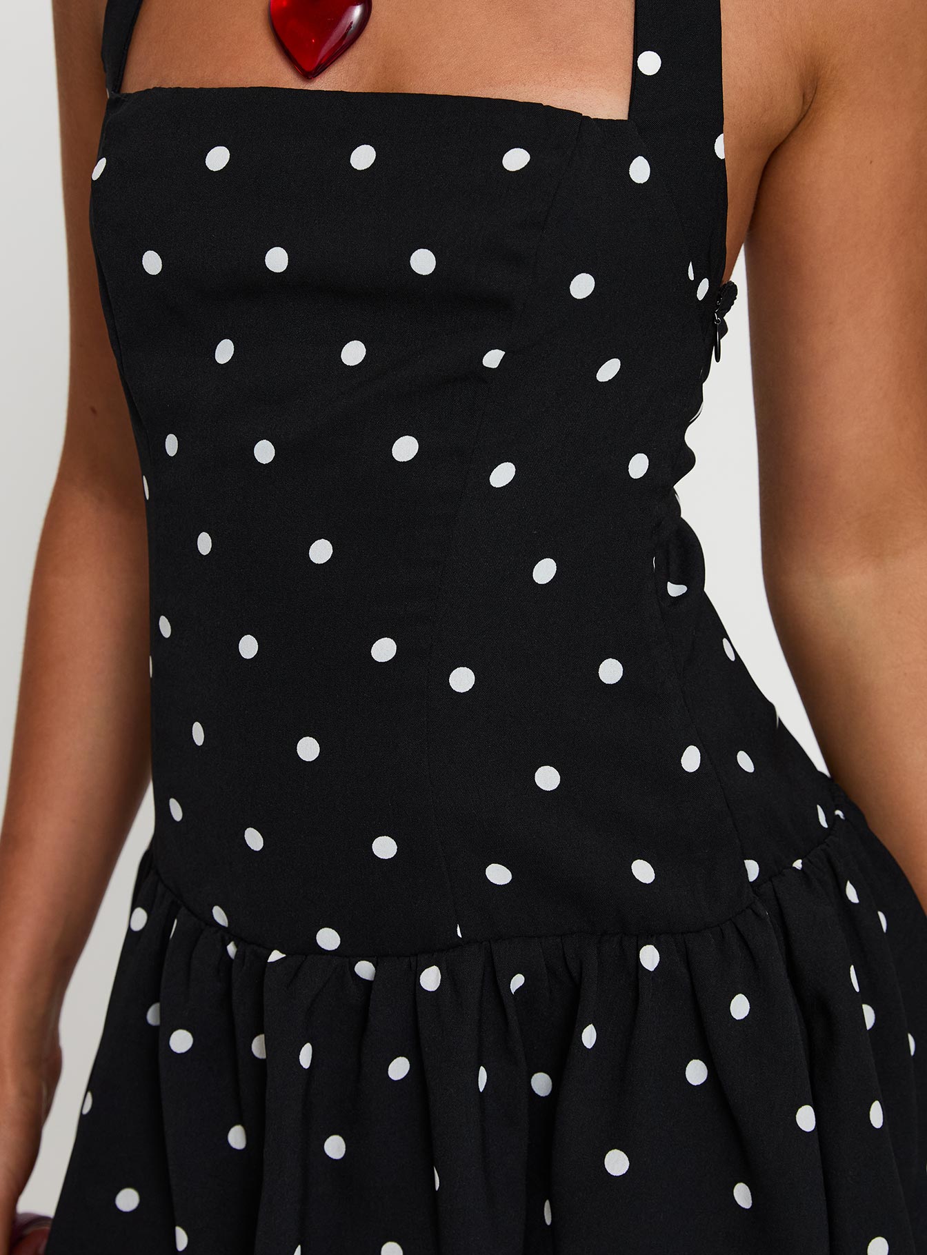 Gigli Bubble Hem Mini Dress Polka Dot、mySite、solidvoid