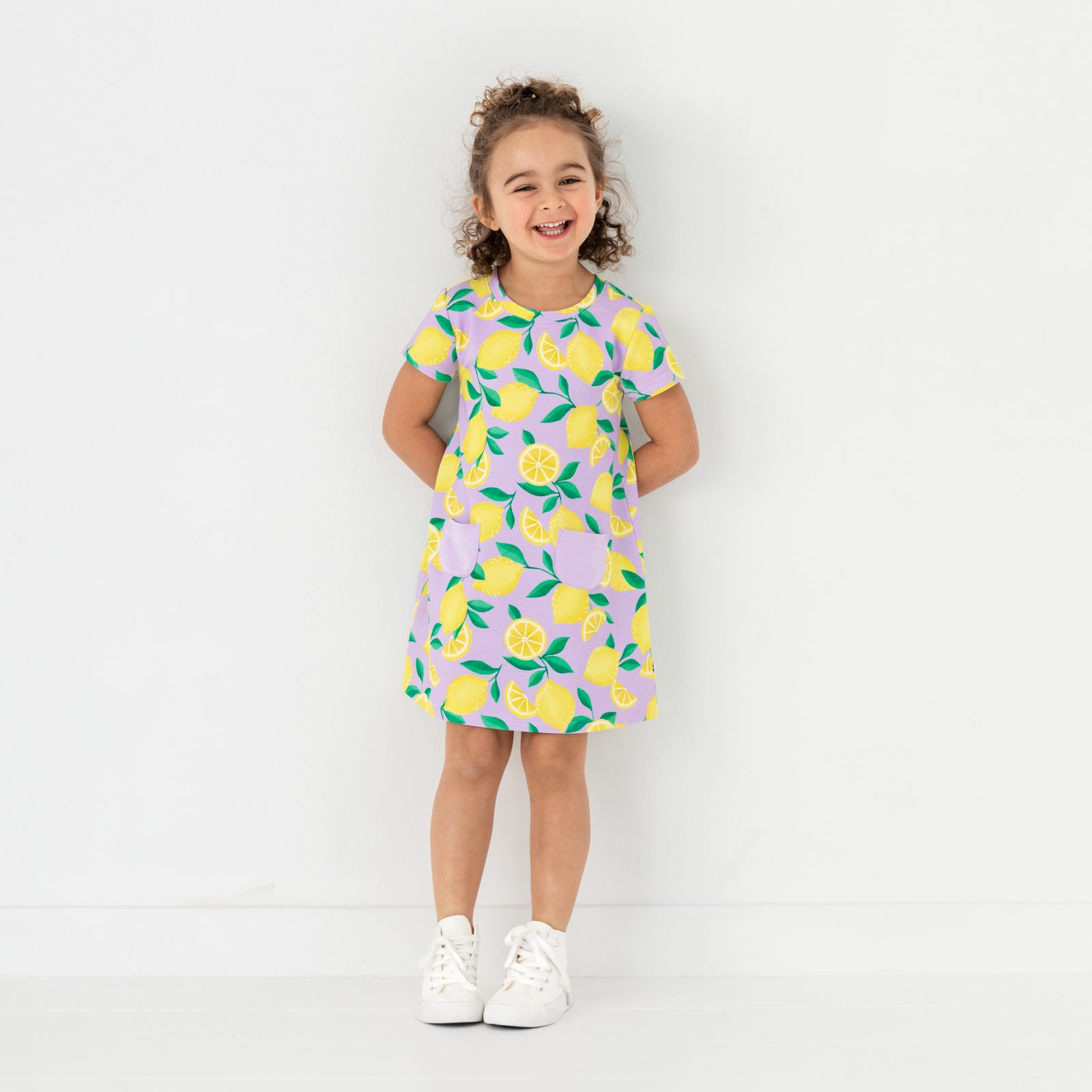  Lavender Sunny Citrus A-Line Pocket Dress、mySite、layawaytickets