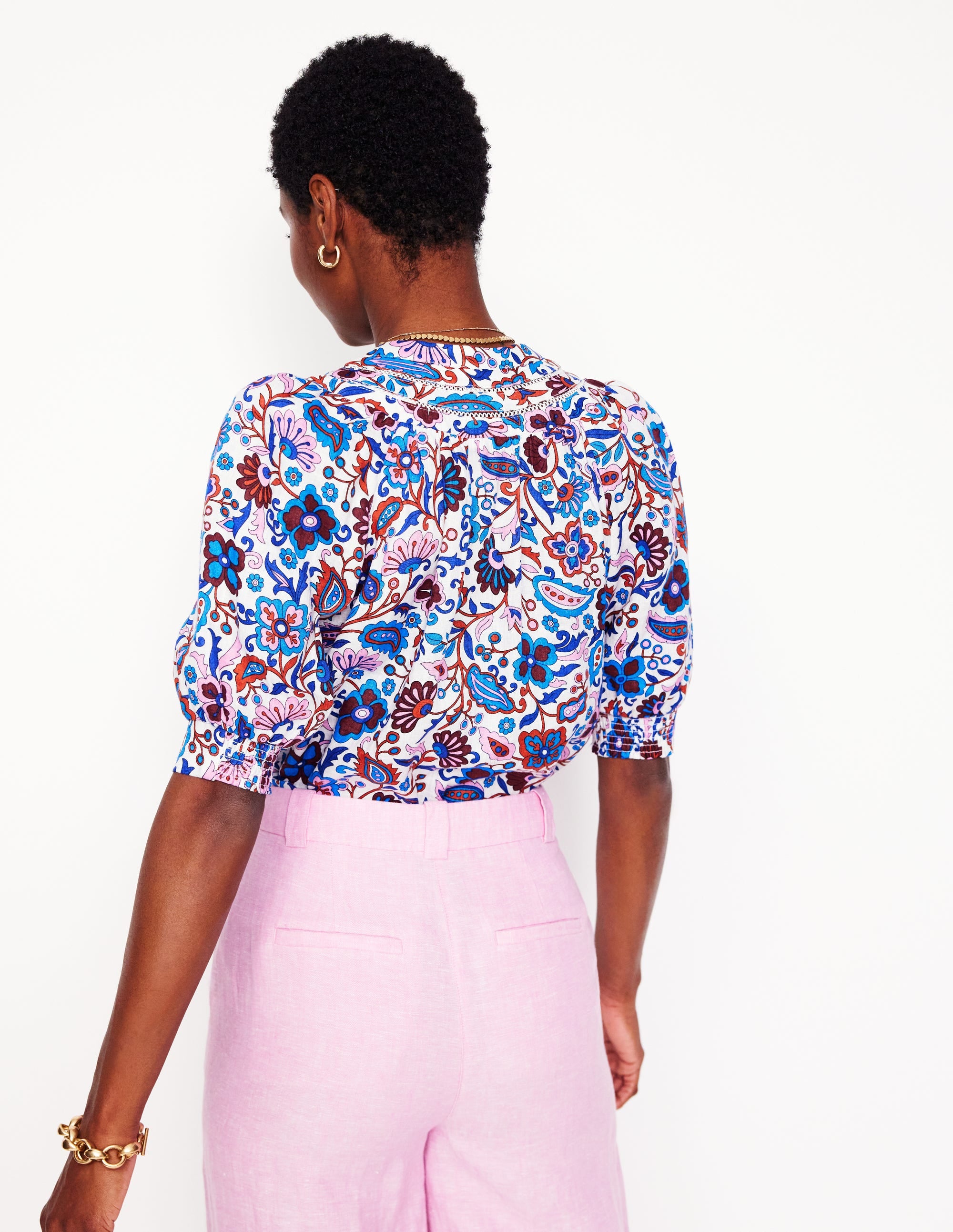  Bea Linen Top-Multi, Oriental Paradise、mySite、ashleygrahame