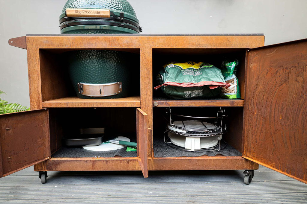 Big Green Egg Corten Steel Kitchen、mySite、noshort