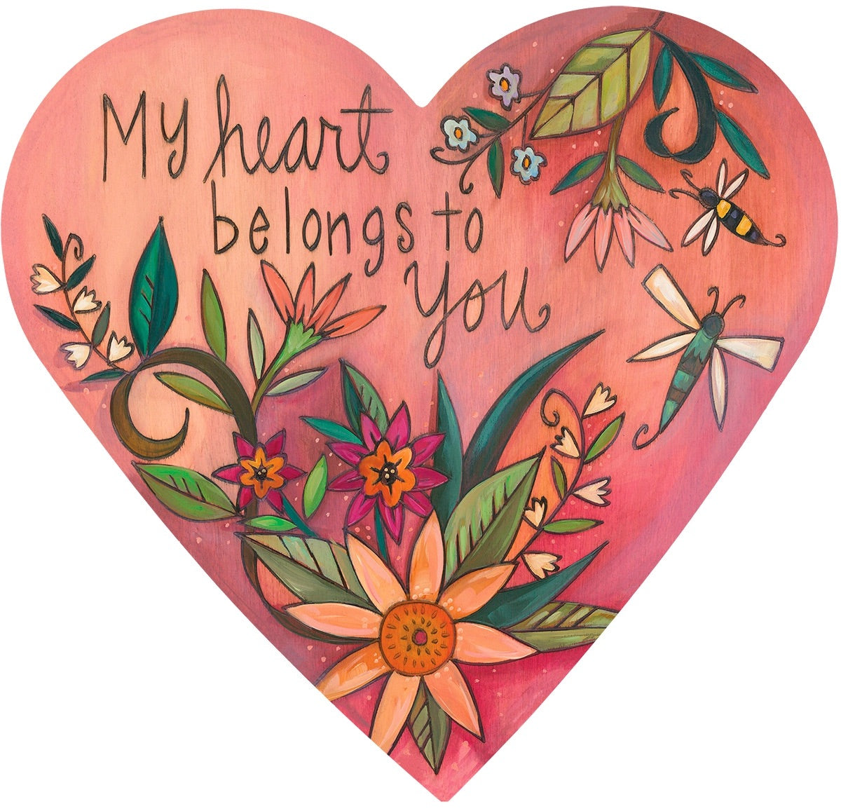 Heart Shaded Yours Truly Plaque、mySite、g9winljtr