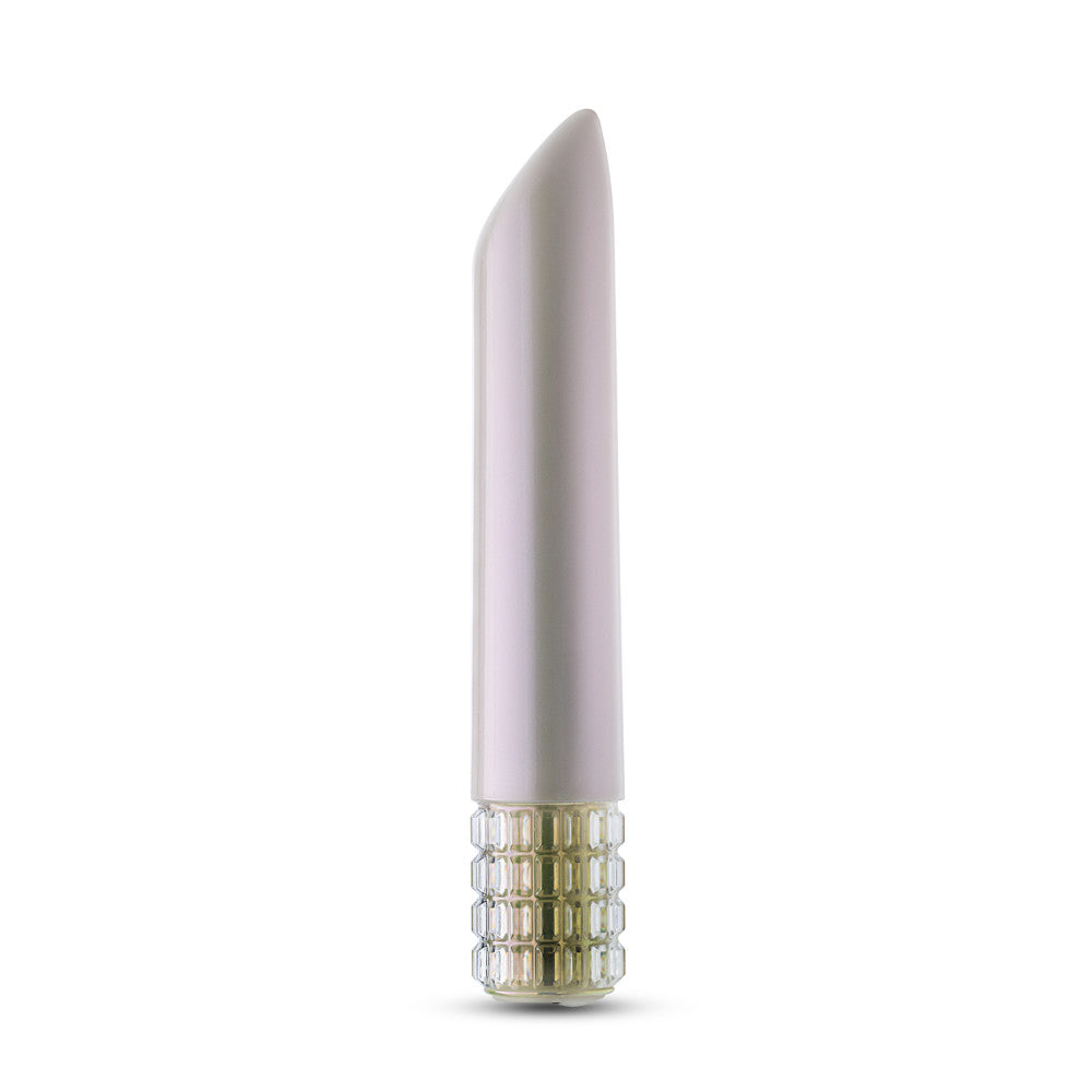 Oh My Gem | Bold 5 Inch Pocket-Sized Power Vibrator With Tapered Tip & Diamond Gem Base – In White、mySite、bottomscart
