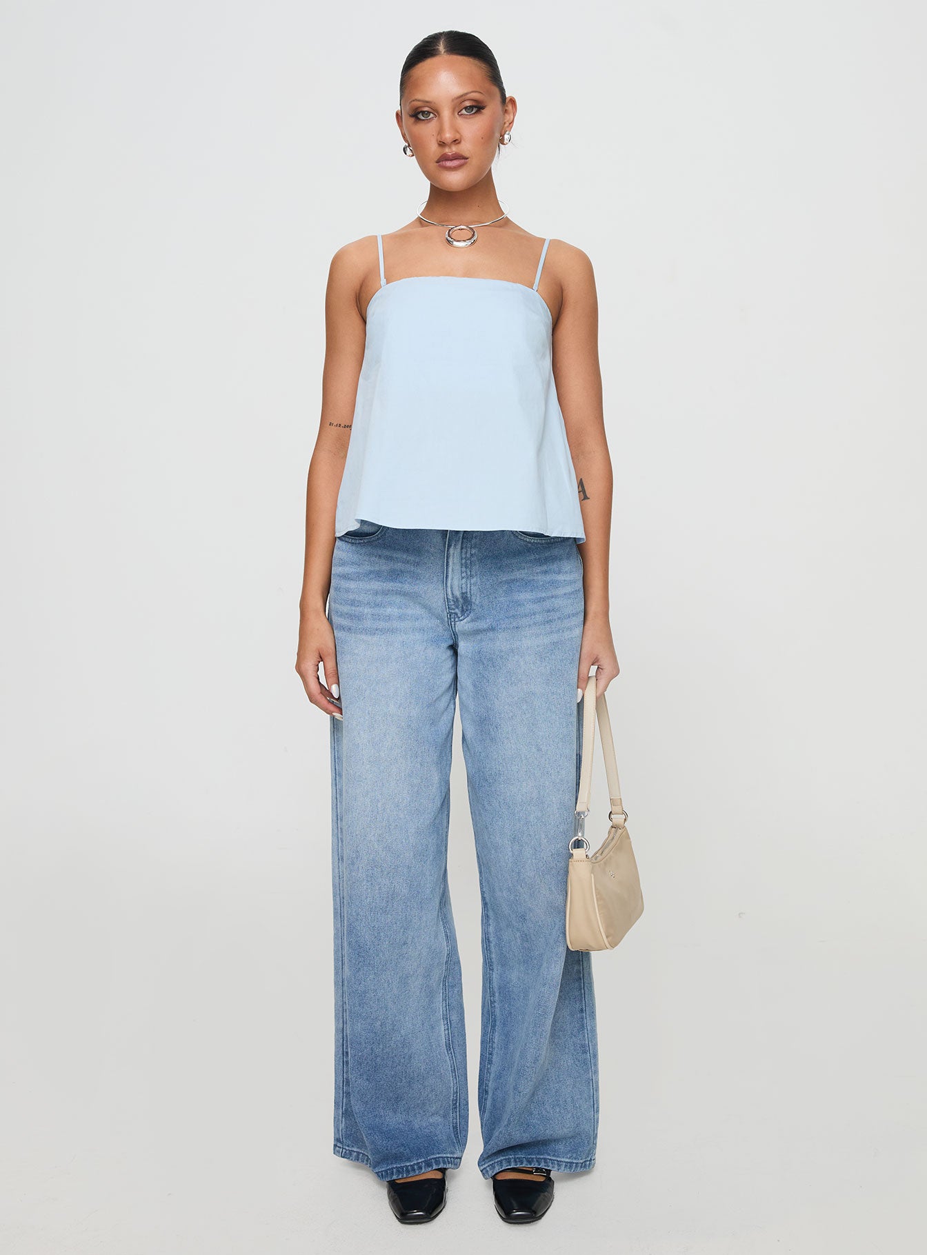 Trapeze Strapless Top Blue、mySite、solidvoid