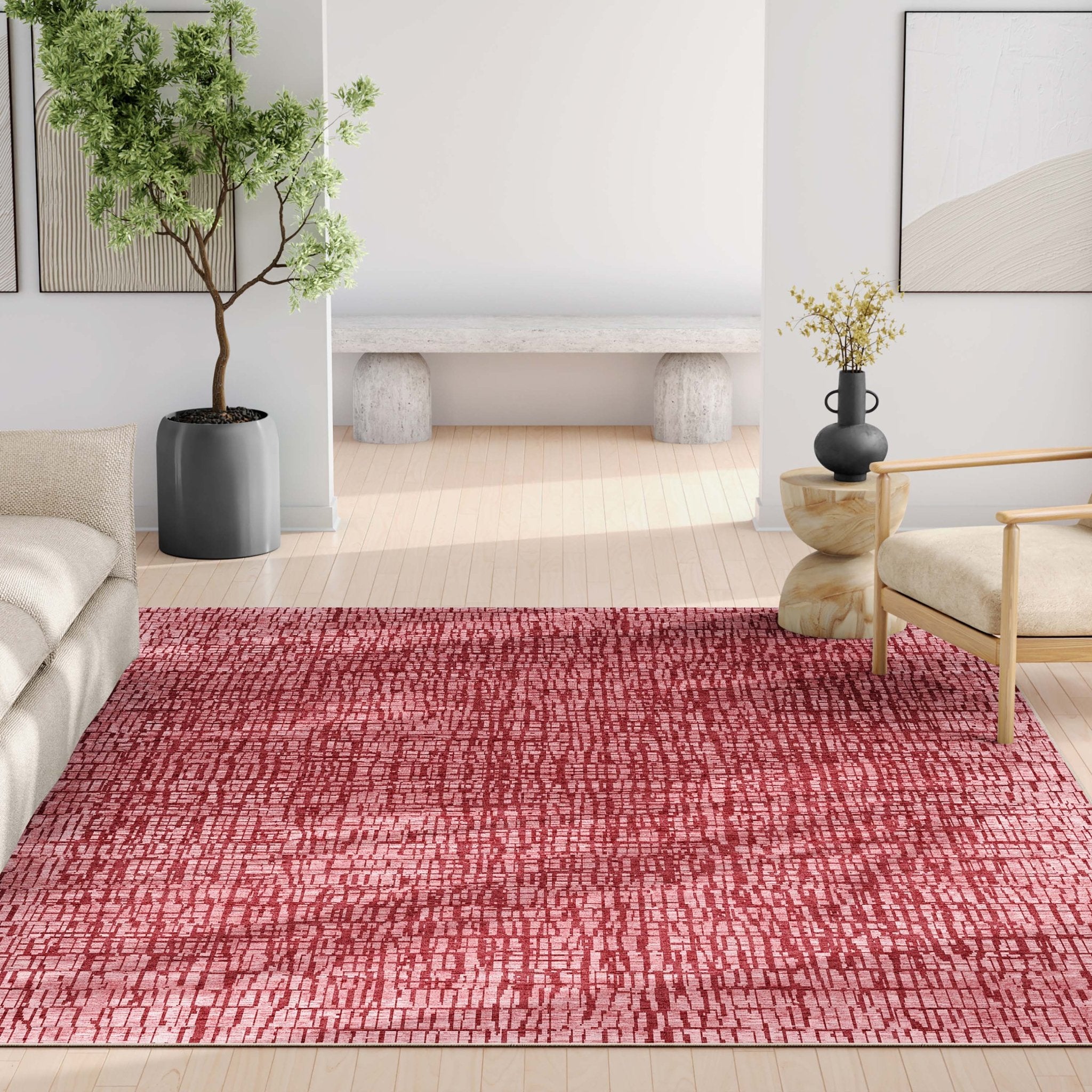 Nightscape Abstract Geometric Flatweave Rug、mySite、gigharbornorthrealestate