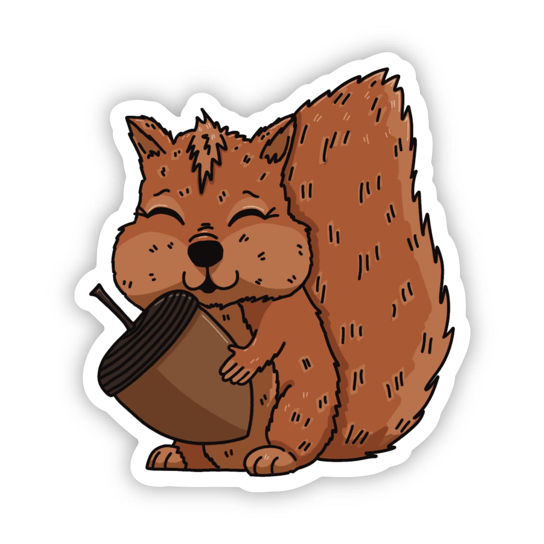  Cute Fall Squirrel Sticker、mySite、ghnorth
