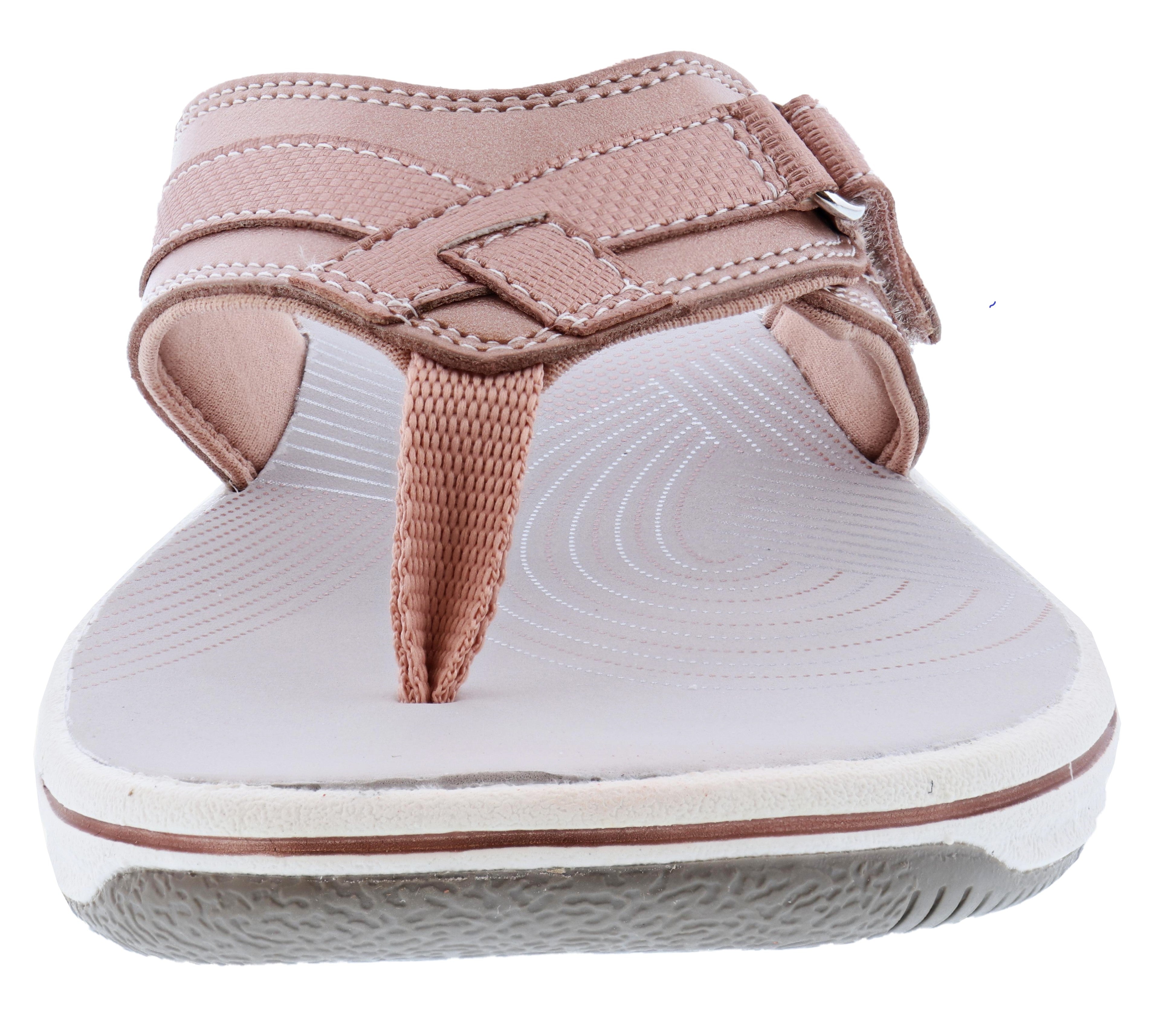 Clarks Women Sandals Lightweight Flip Flops Breeze Sea、mySite、dreamappss