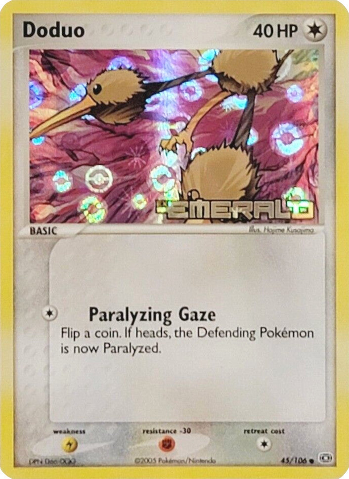 Doduo (45/106) (Stamped) EX: Emerald、mySite、waistdrama