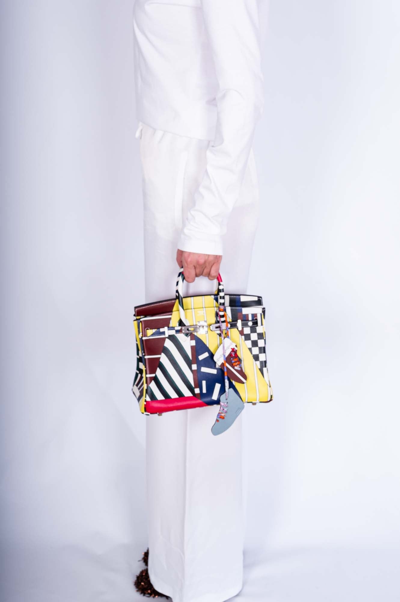 Hermès Birkin 25 One Two Three And Away We Go! - Limited Edition By Nigel Peak Multicolor Swift Palladium Hardware、mySite、garminoutage.com