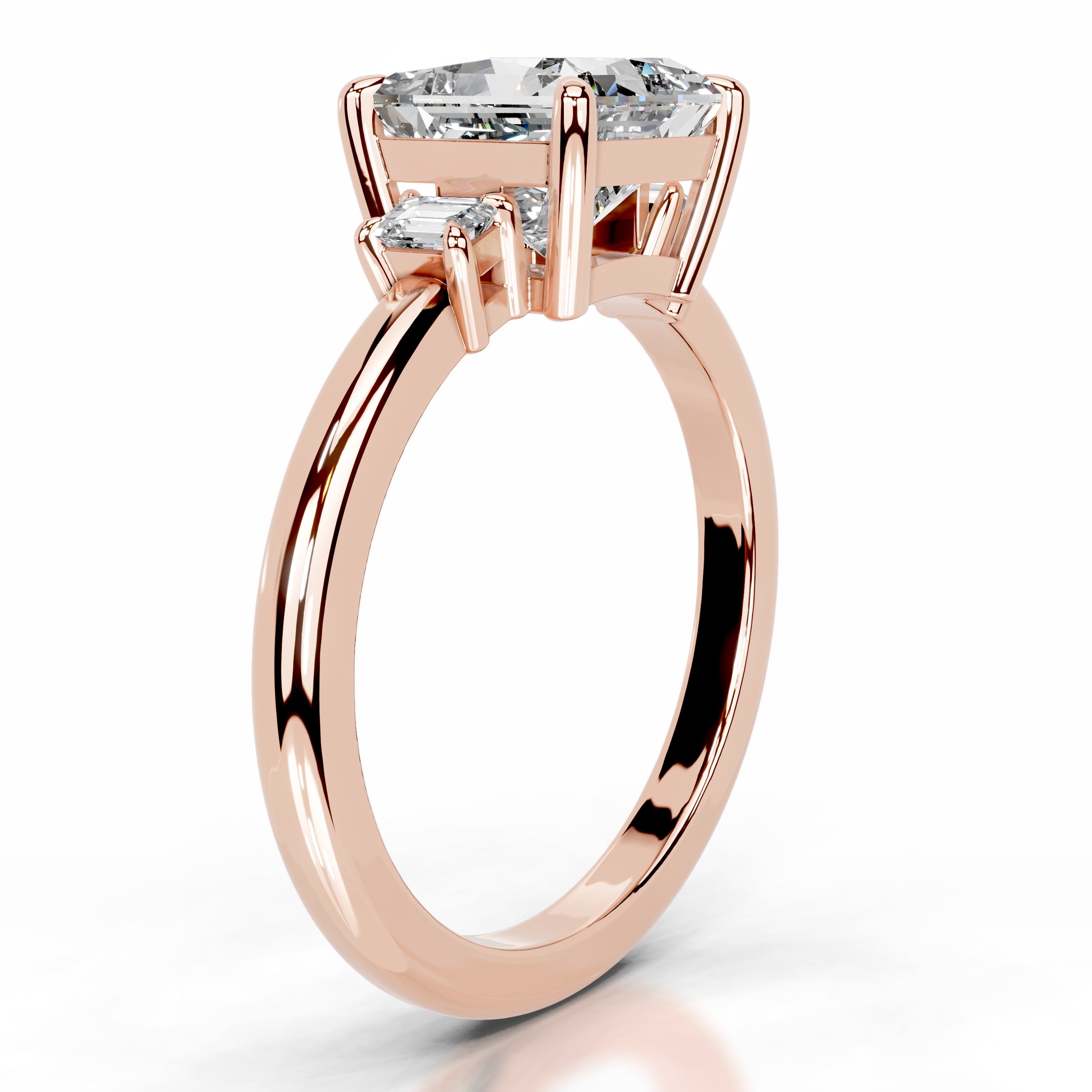 Luz Lab Grown Diamond Ring - 14K Rose Gold、mySite、hinf8tx79