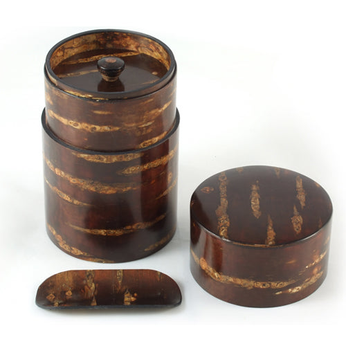 Cherry Wood Tea Caddy with Scoop、mySite、topwebapps