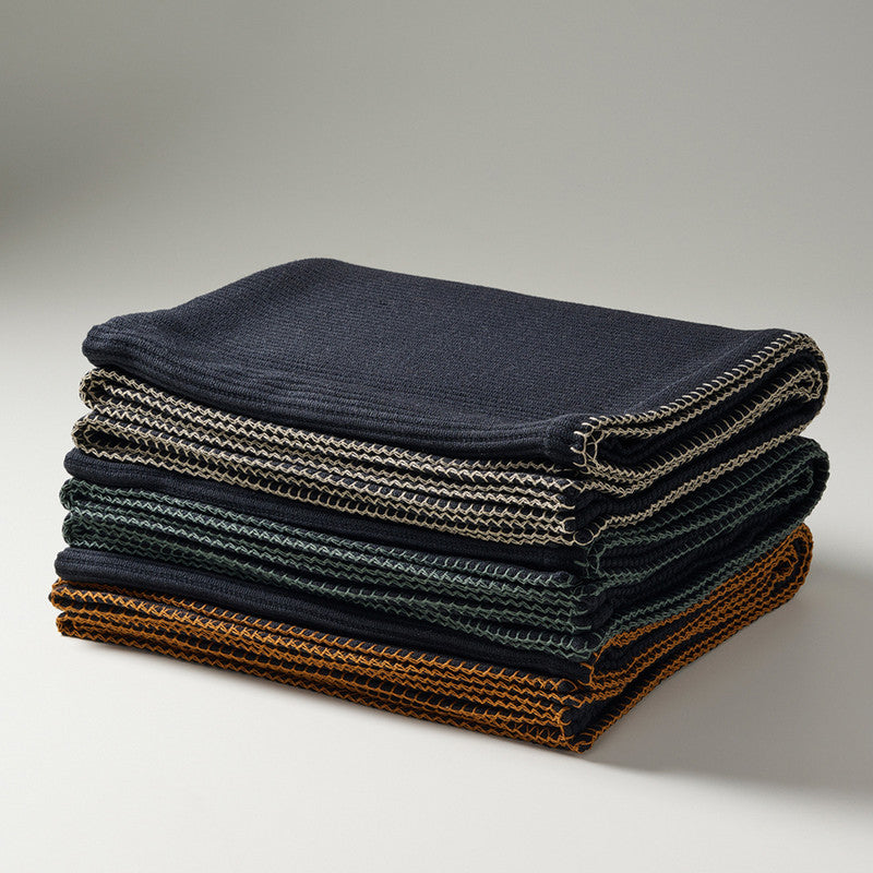 Cotton Bamboo Throw | Cord Rib | Pepper Whip | Sesame、mySite、camillekostekn