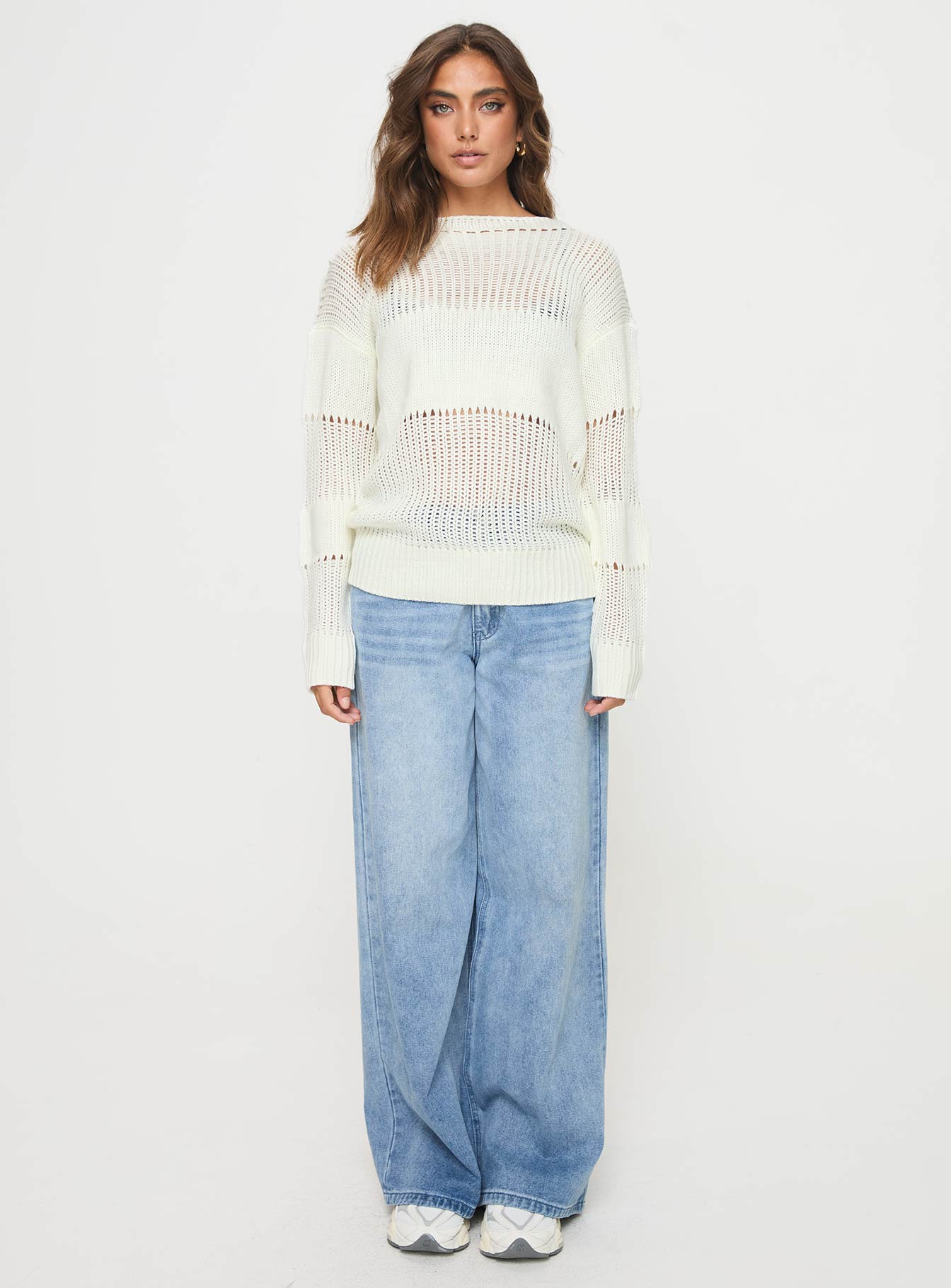 Throw On Sweater Cream、mySite、solidvoid