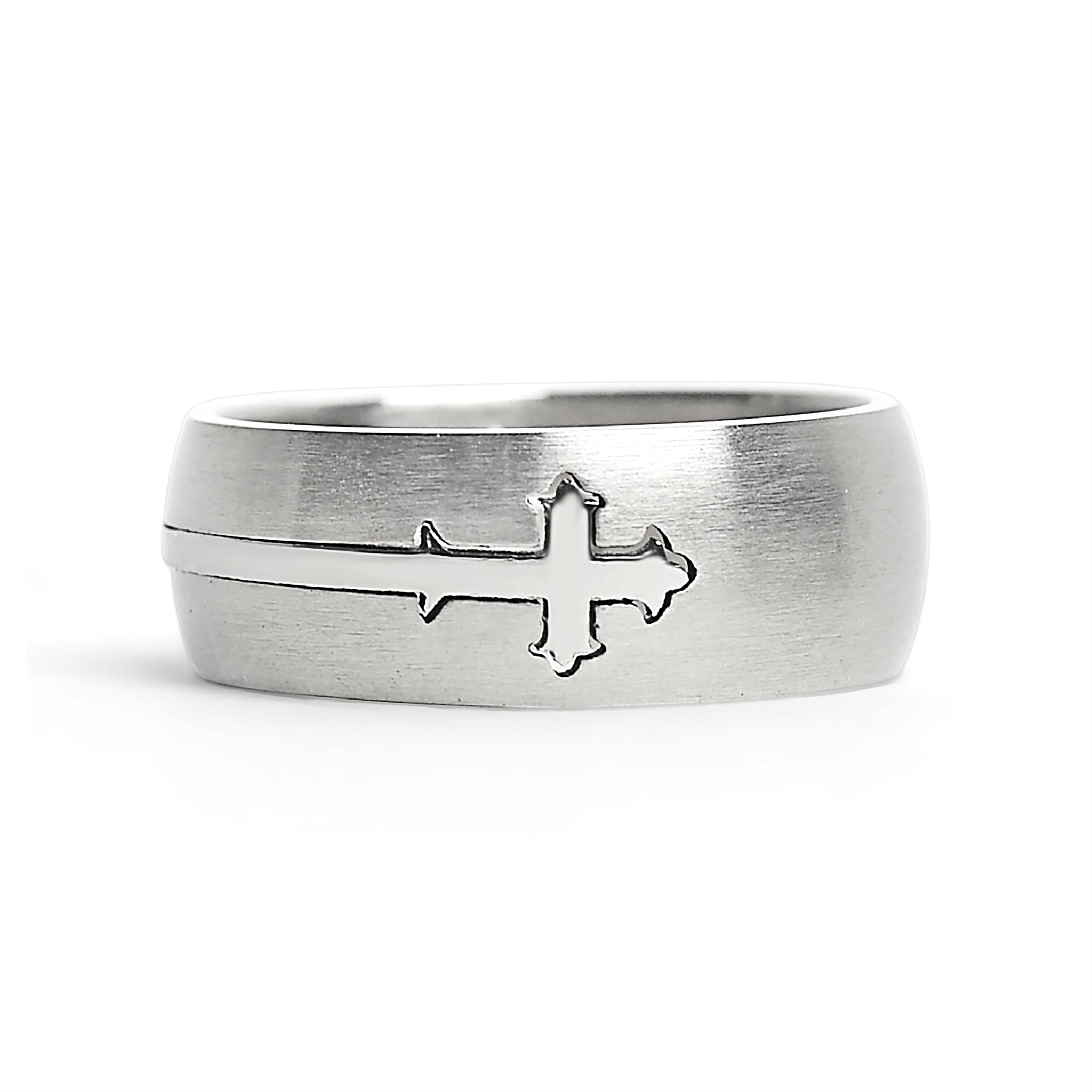 Dual Cross Ring Stainless Steel Polished Ring / SCR3060、mySite、dreamappss
