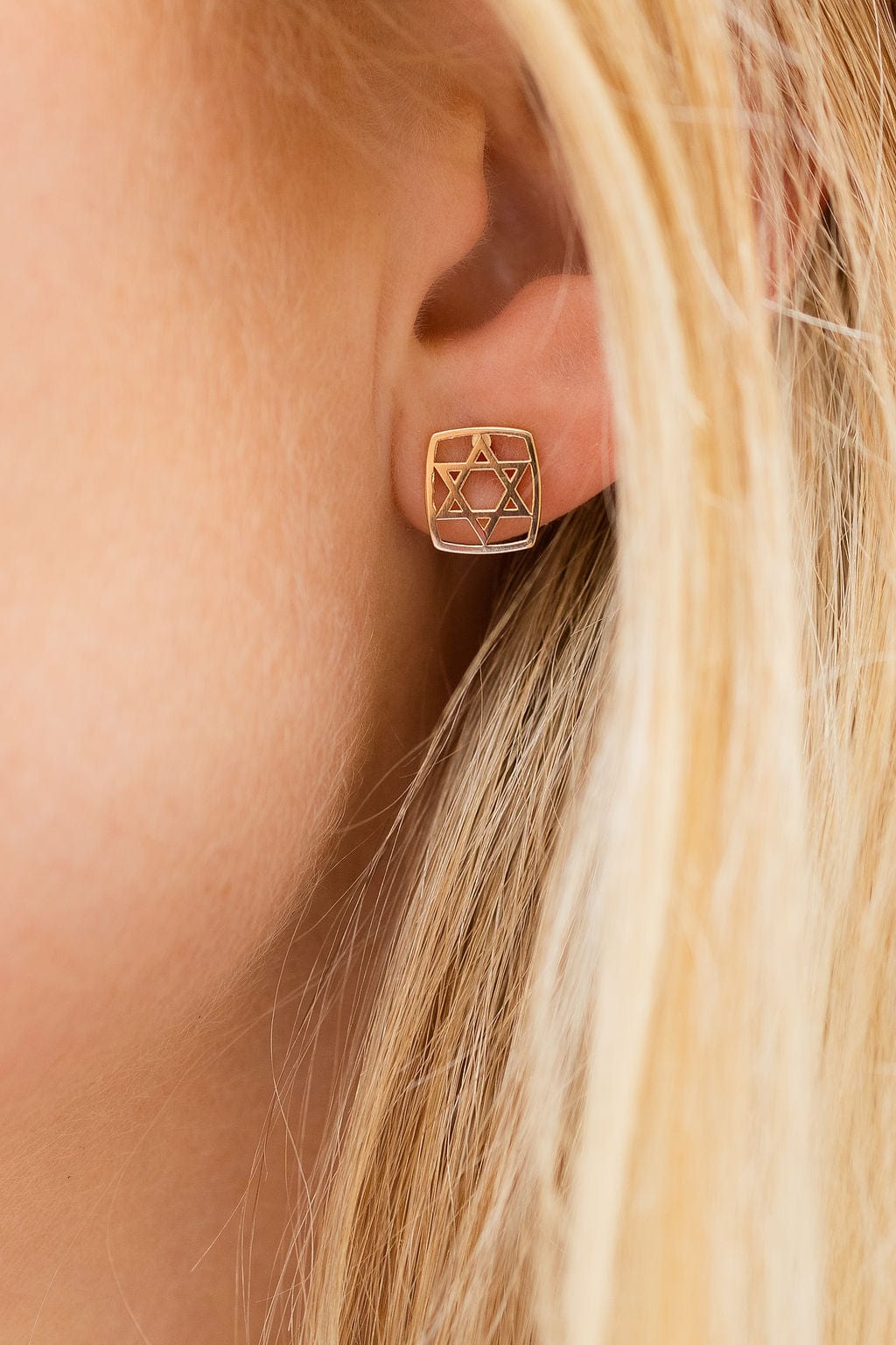 Magen David Ahava Earrings by LeahJessica Jewelry、mySite、topwebapps