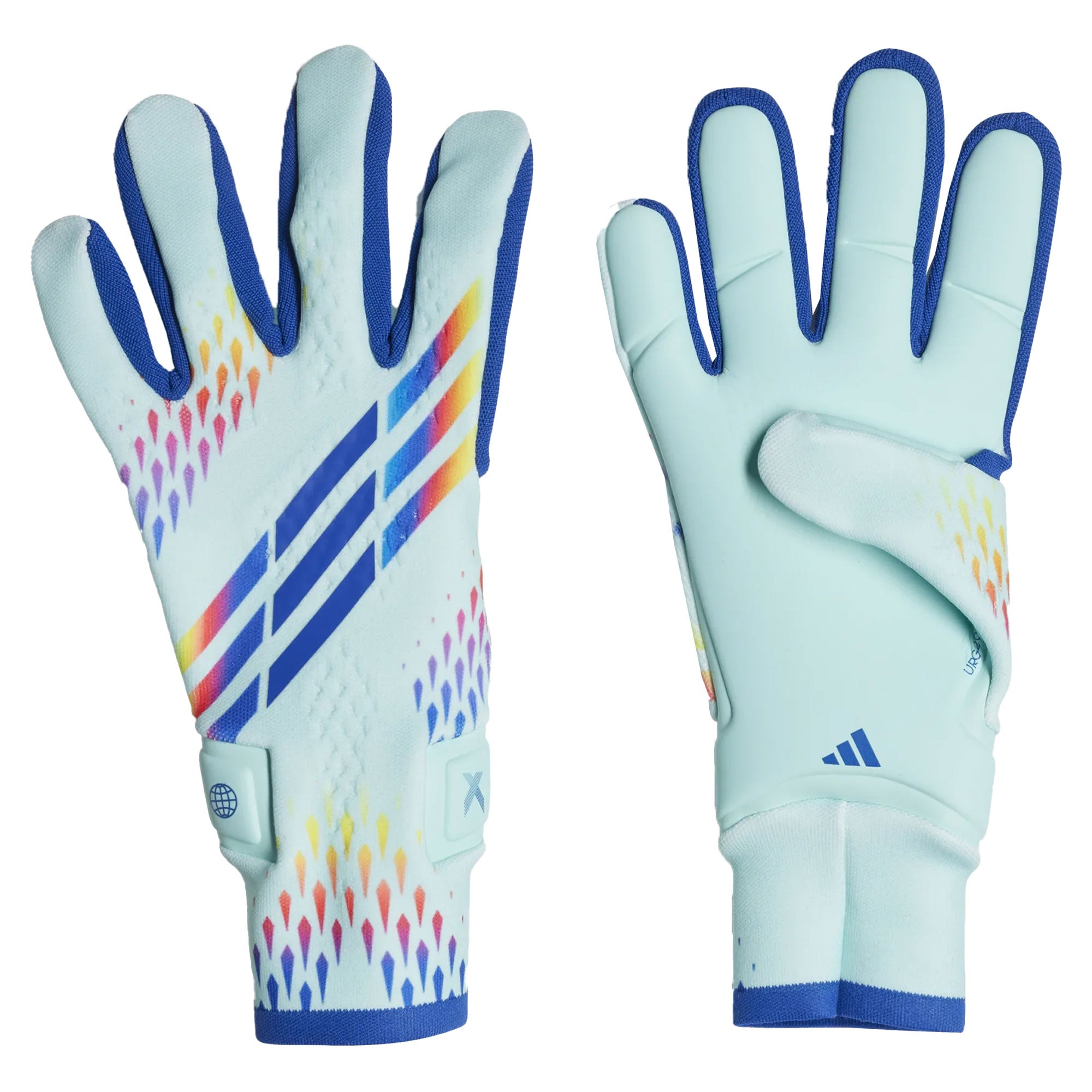 adidas Men's X SpeedPortal Pro Goalkeeper Gloves Aqua/Blue、mySite、noshort