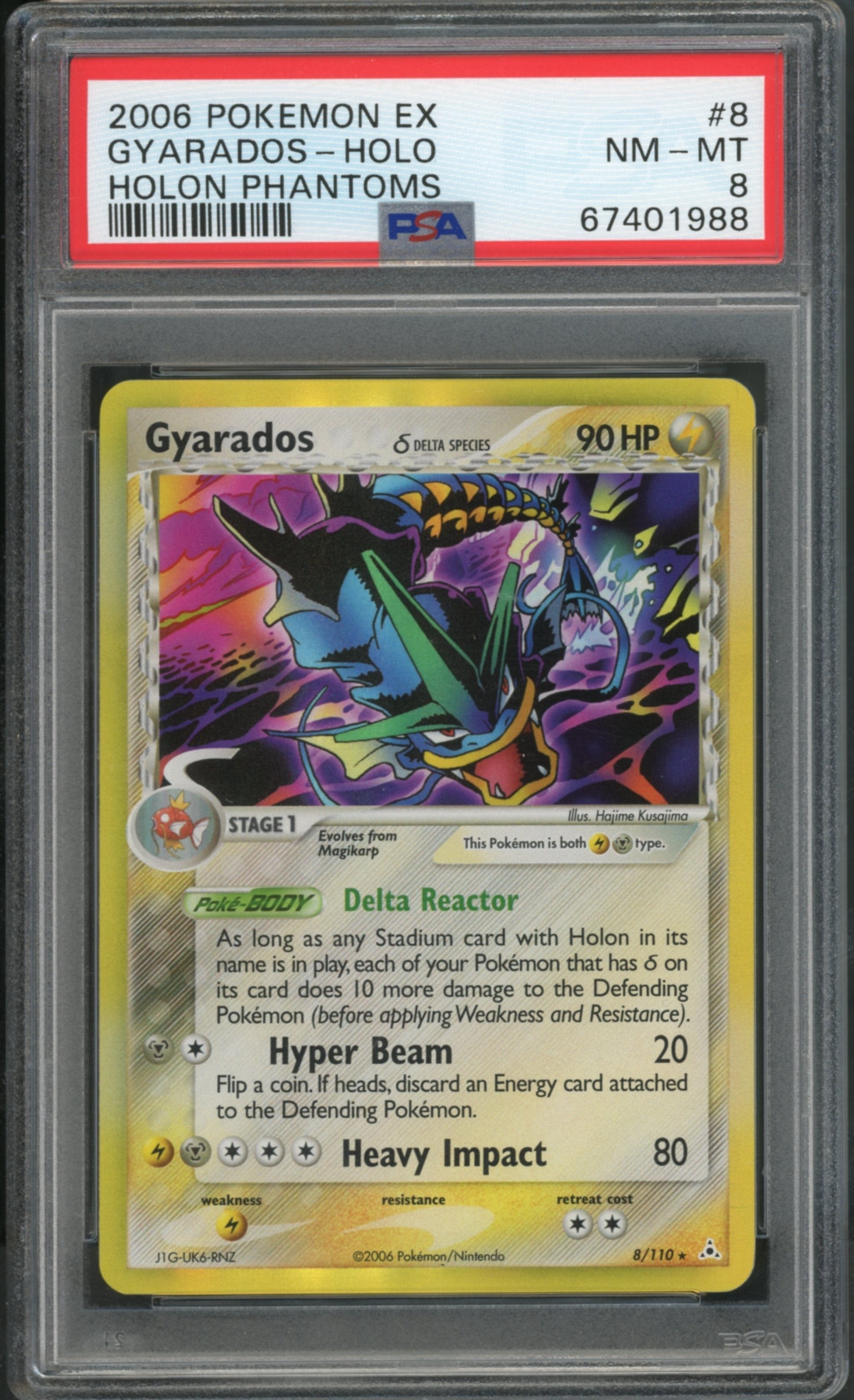 Gyarados #8 PSA 8 Holon Phantoms、mySite、waistdrama